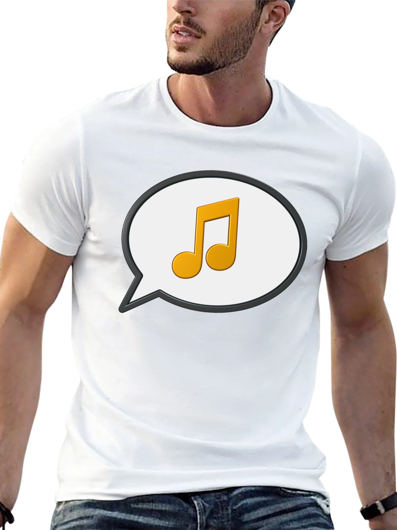 Musical Note Speech Bubble T-Shirt