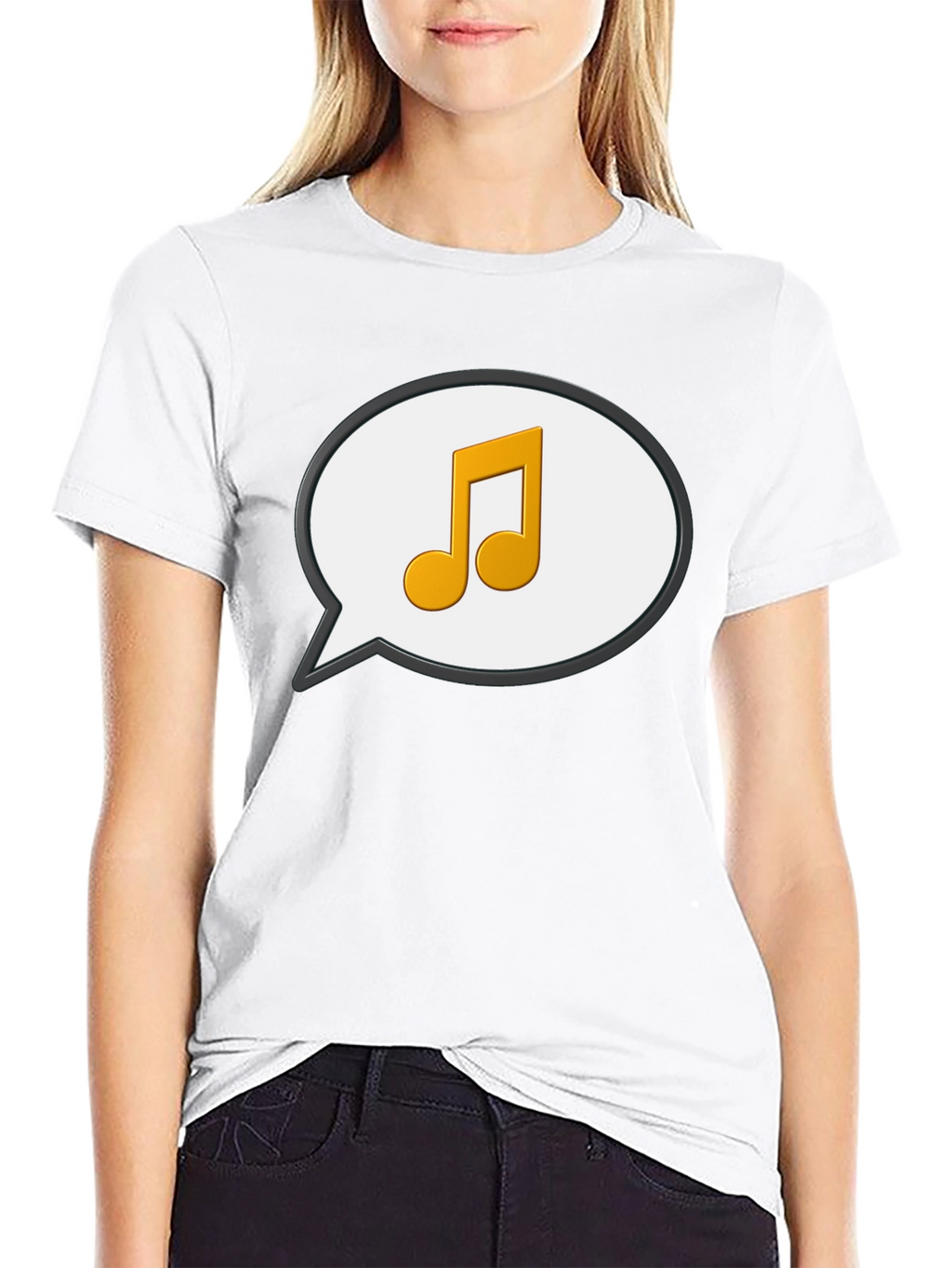 Musical Note Speech Bubble T-Shirt