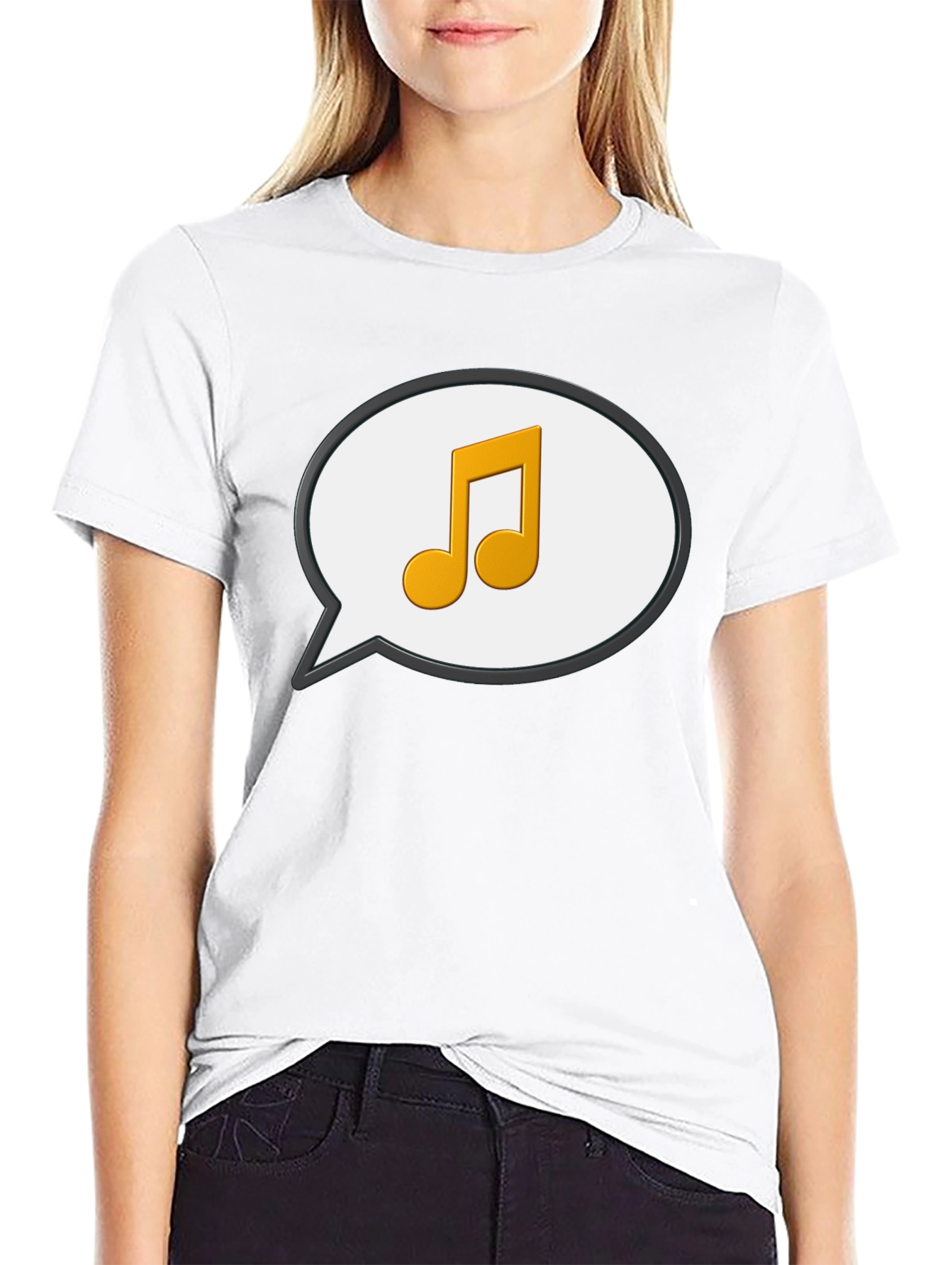 Musical Note Speech Bubble T-Shirt
