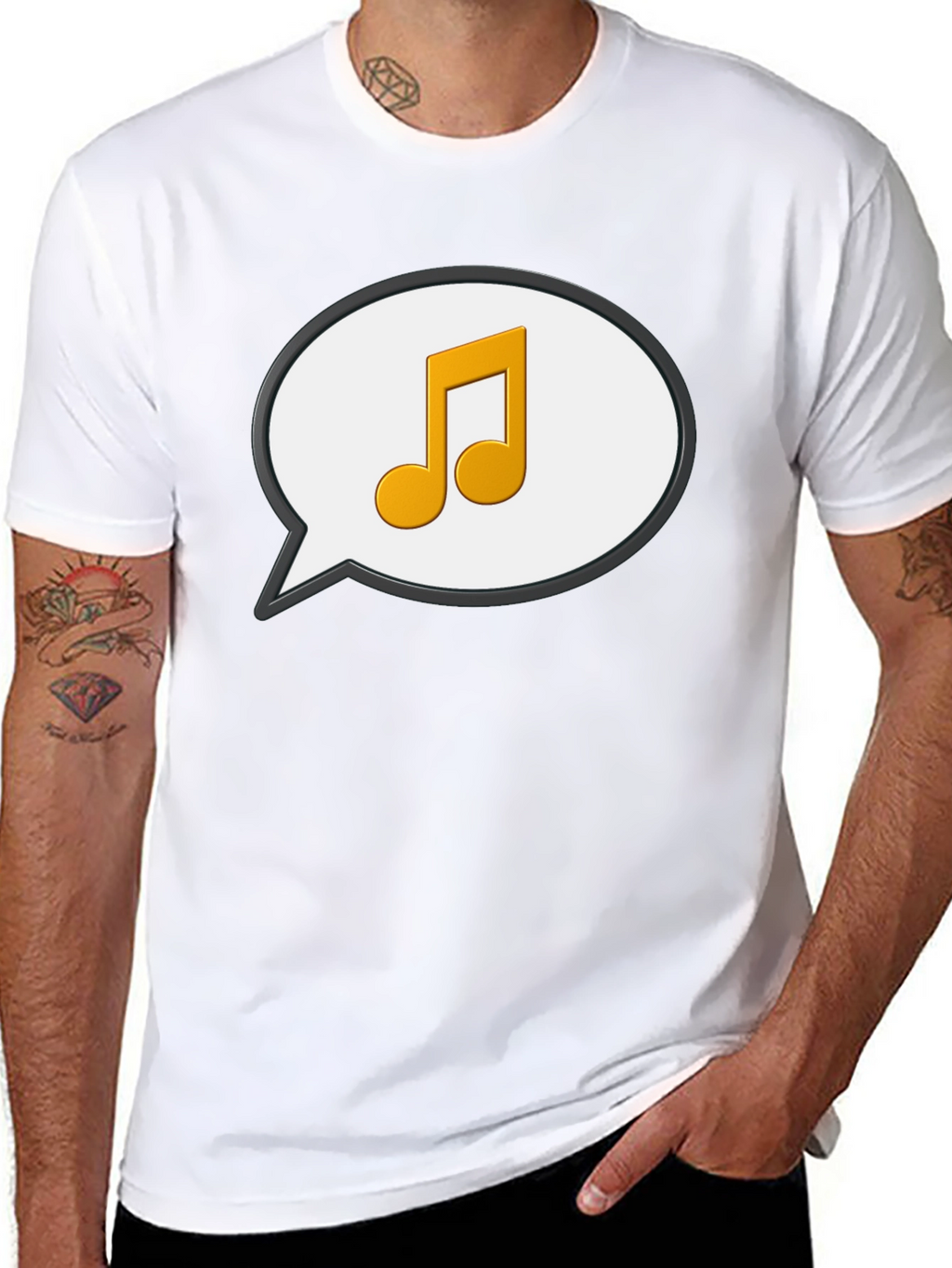 Musical Note Speech Bubble T-Shirt