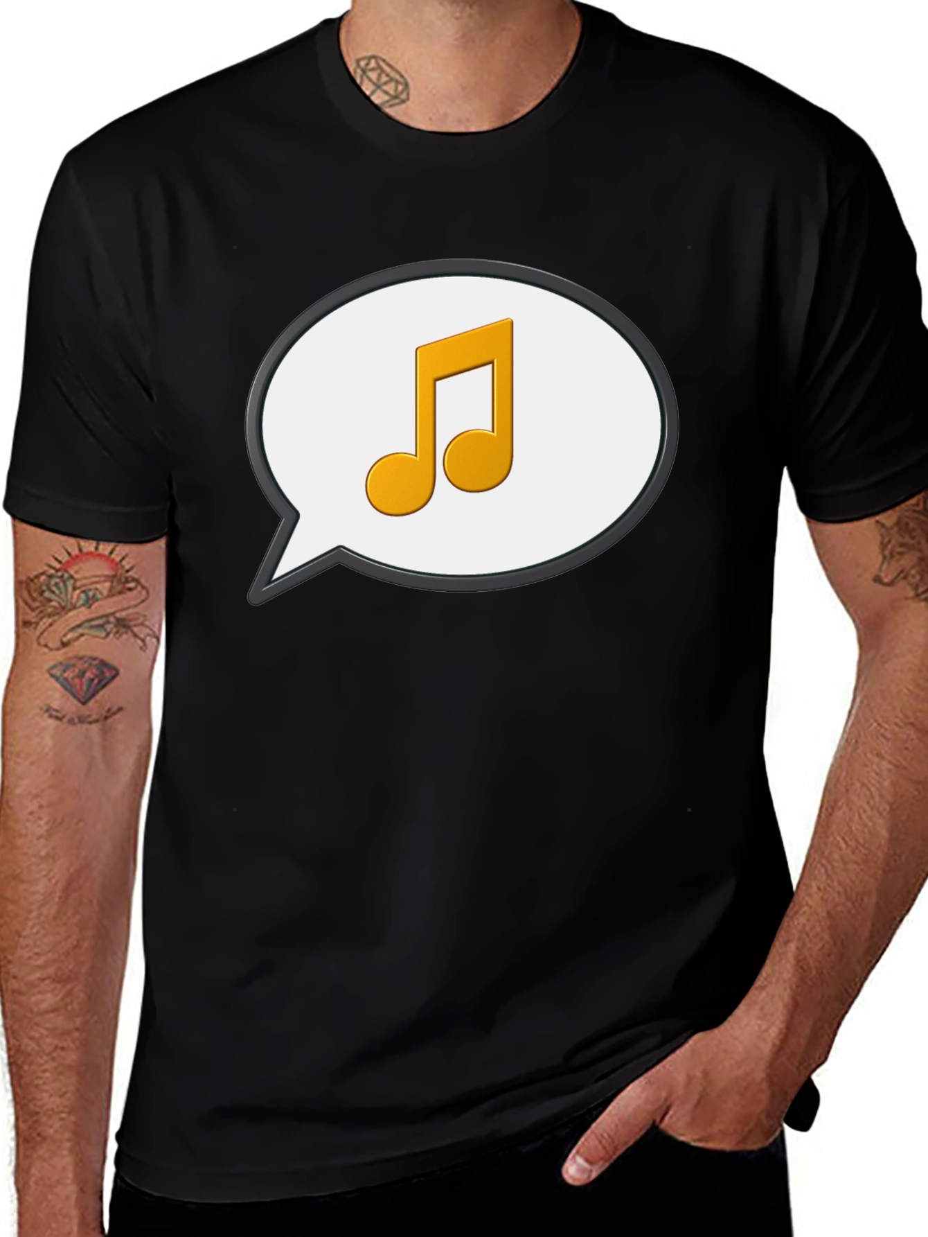 Musical Note Speech Bubble T-Shirt