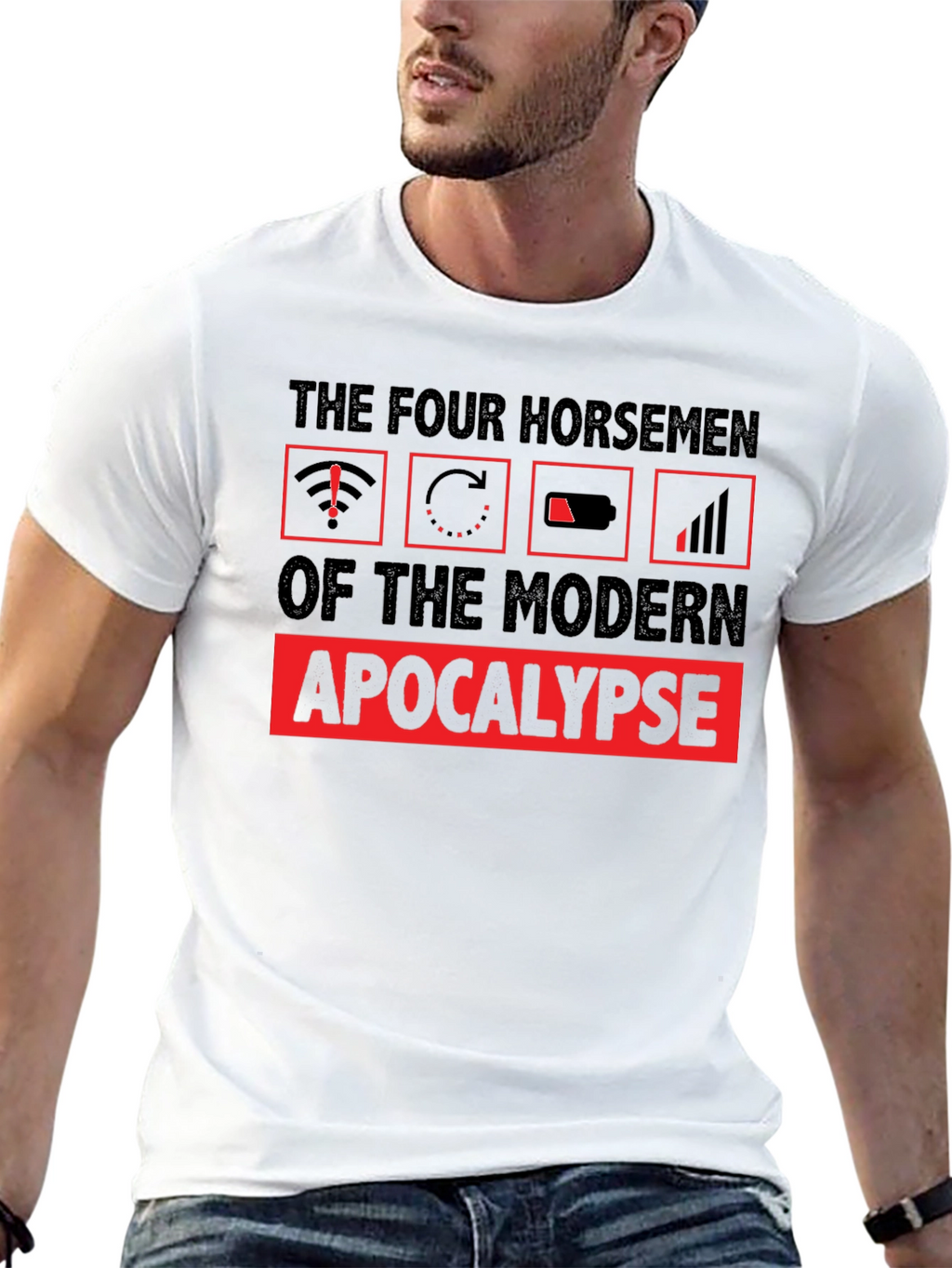 The Four Horsemen of the Modern Apocalypse T-Shirt