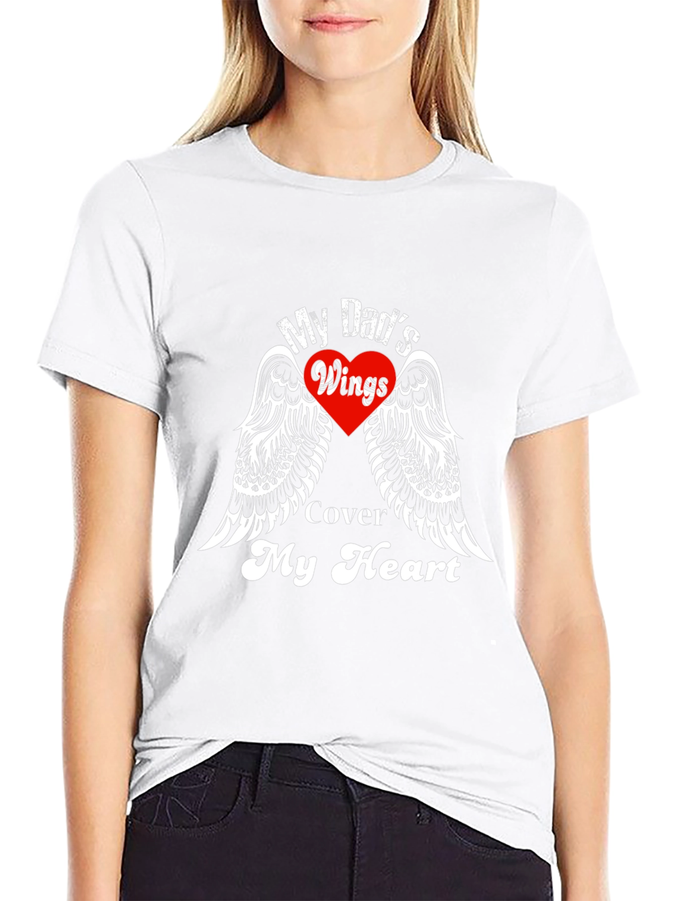 My Dads Wings Cover My Heart T-Shirt