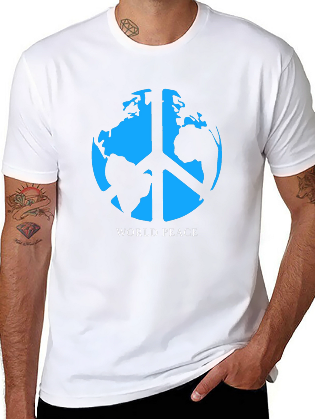 World Peace Graphic T-Shirt - Black