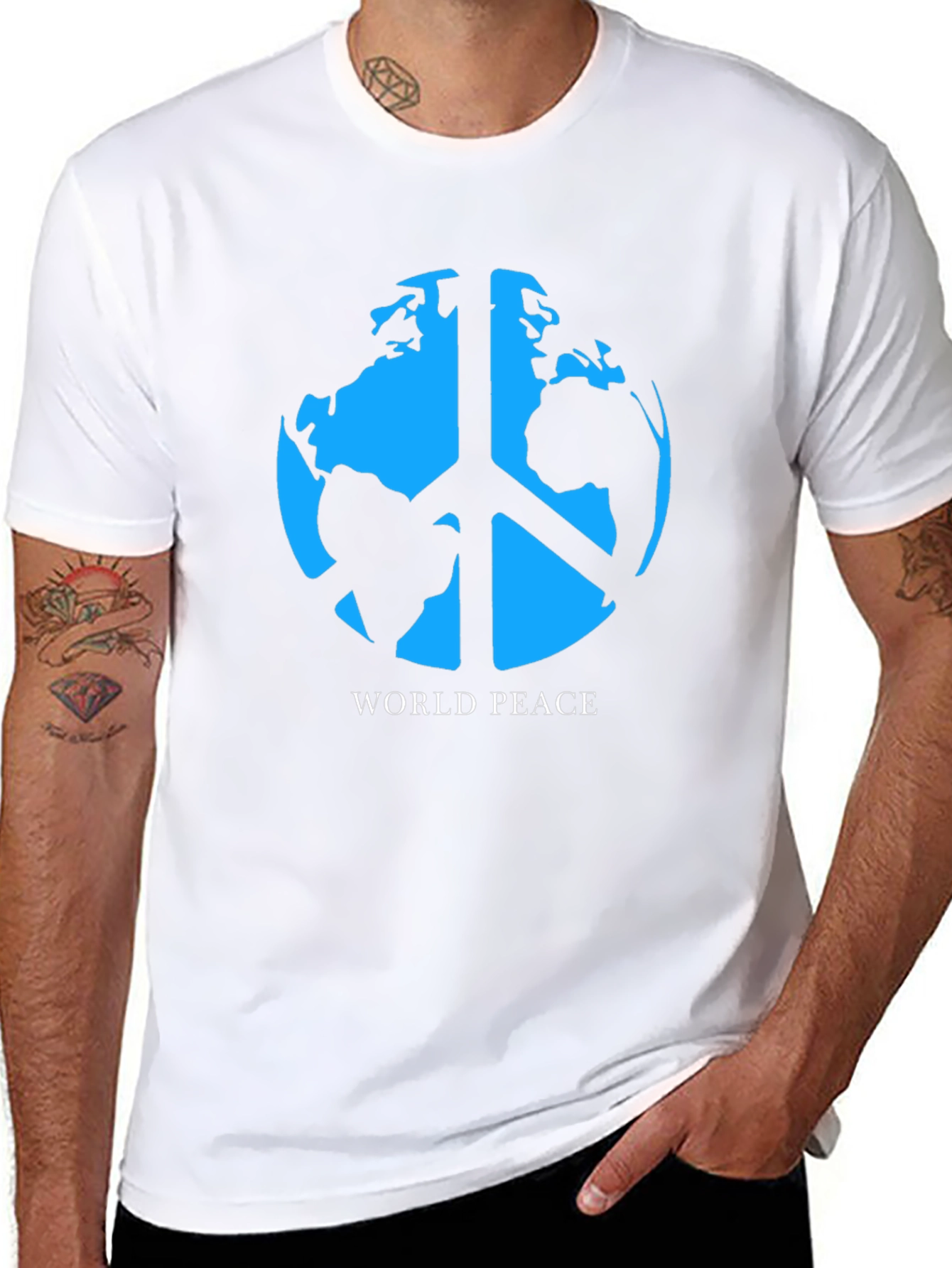 World Peace Graphic T-Shirt - Black