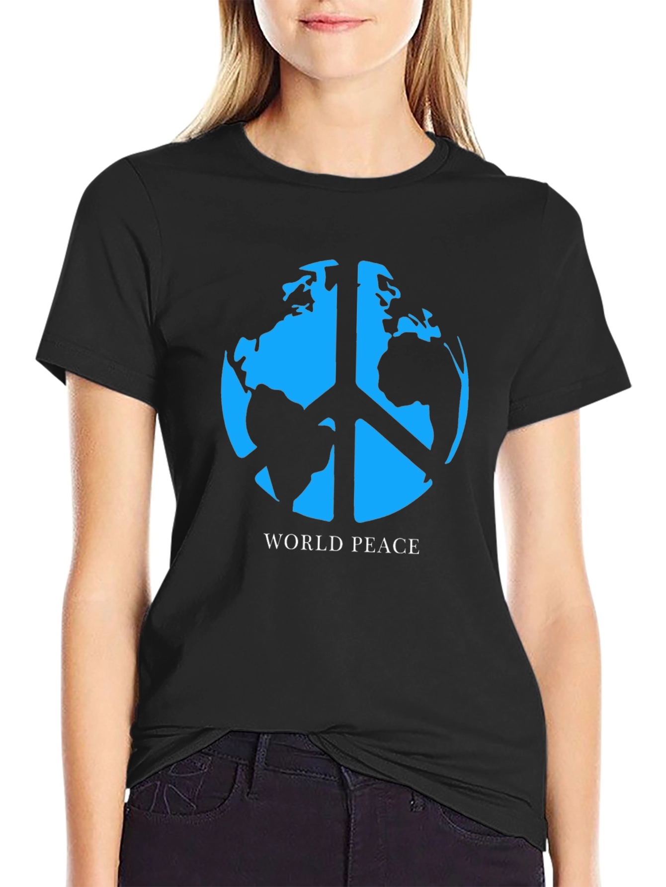World Peace Graphic T-Shirt - Black