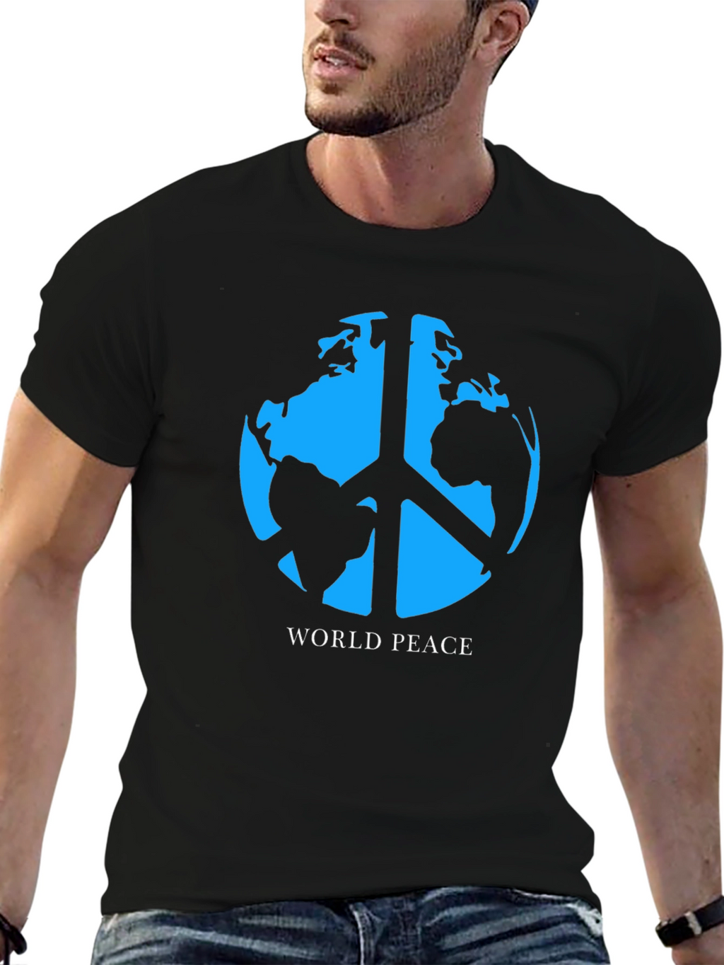 World Peace Graphic T-Shirt - Black