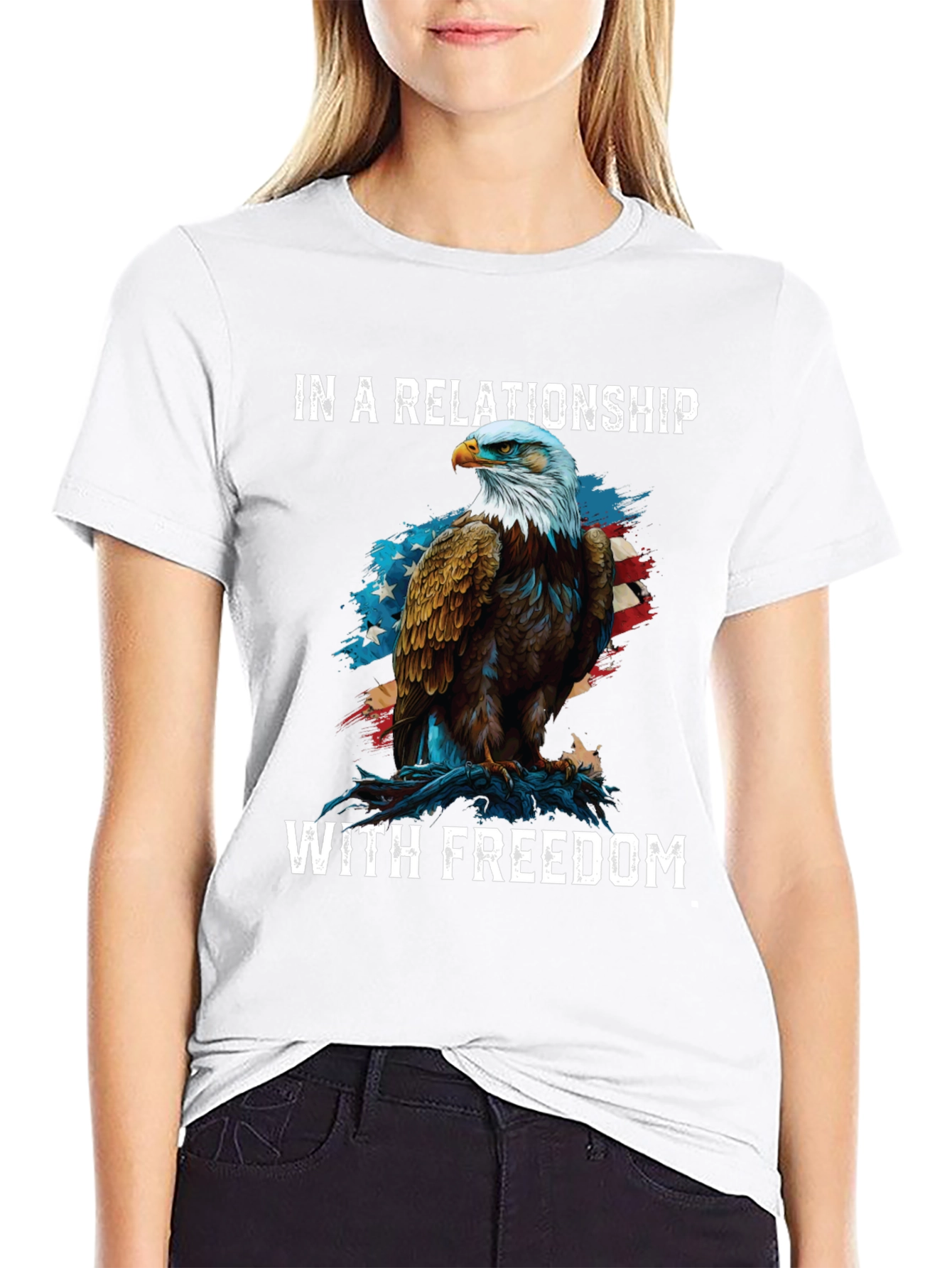 In A Relationship With Freedom Graphic Tee