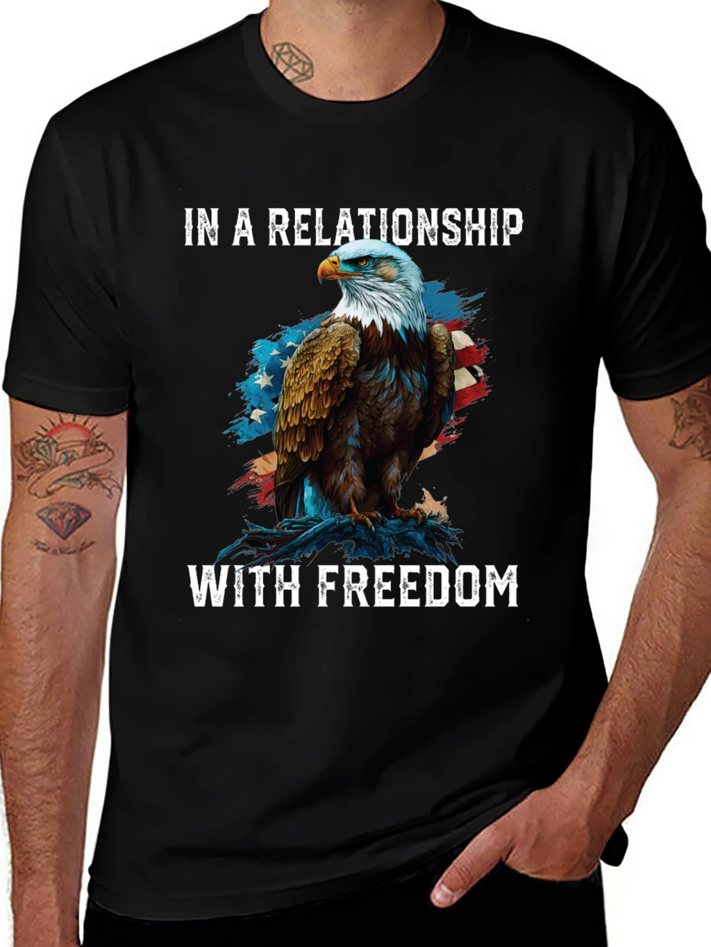 In A Relationship With Freedom Graphic Tee