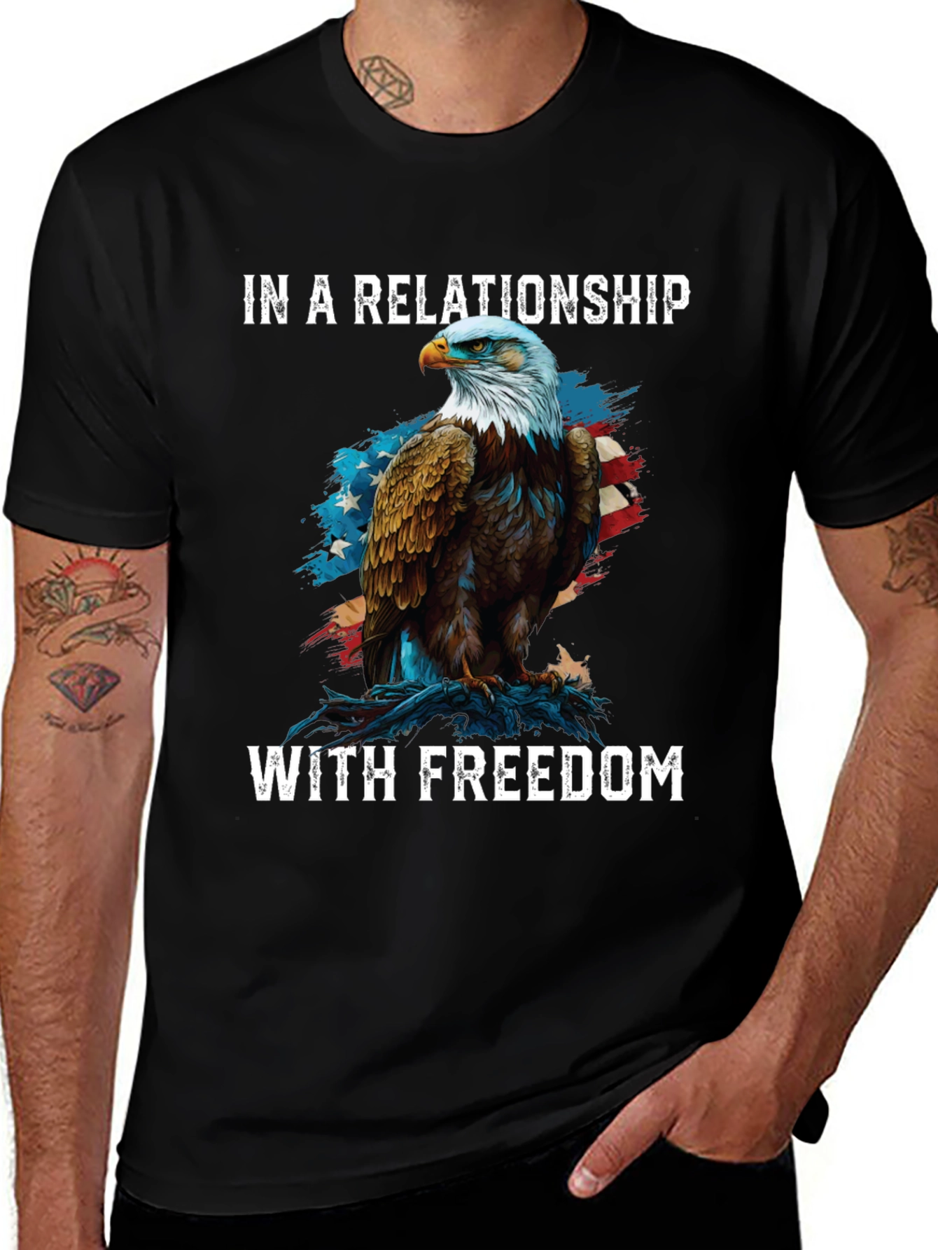 In A Relationship With Freedom Graphic Tee