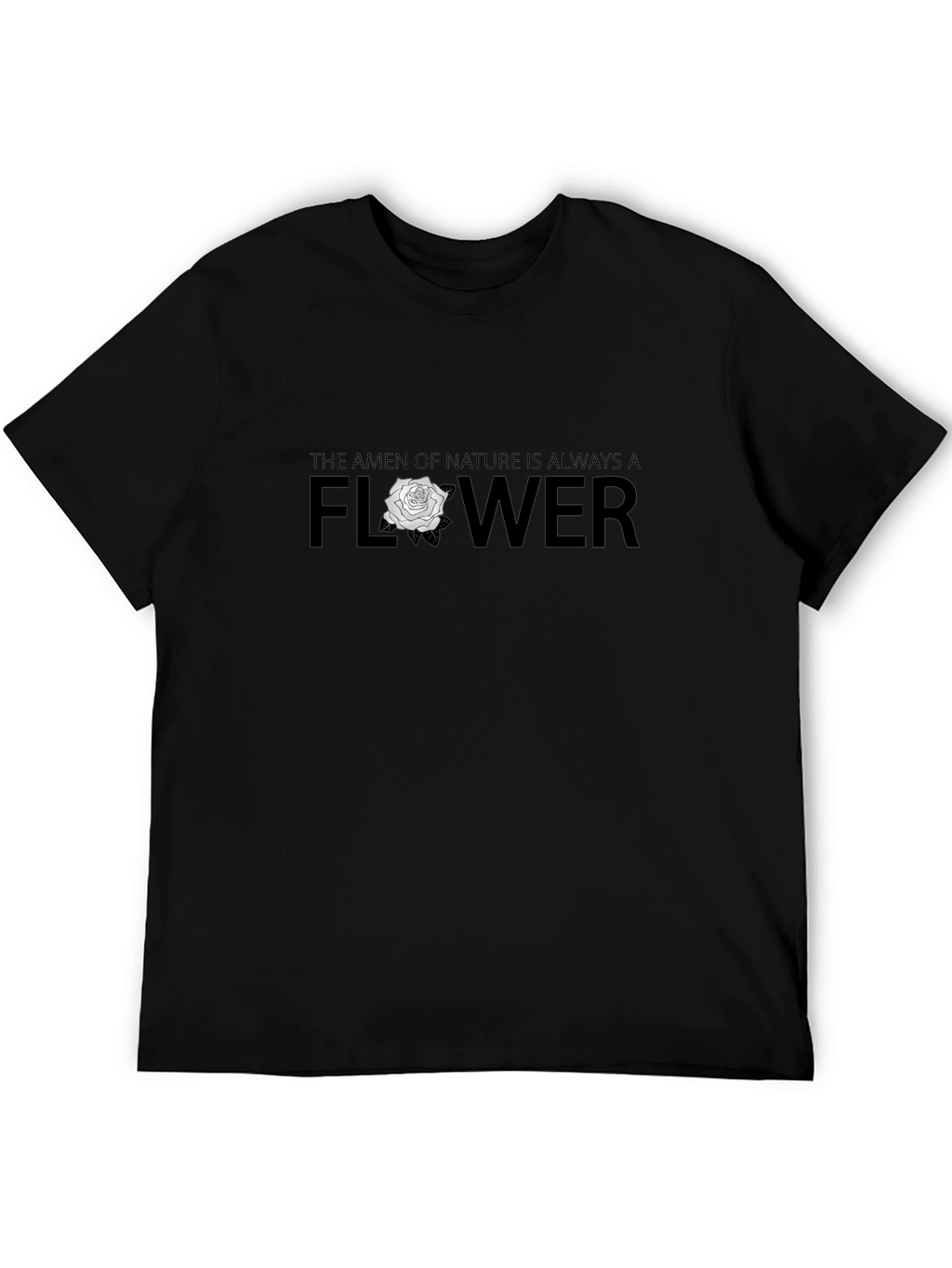 Natures Amen Flower Graphic Tee - Mens