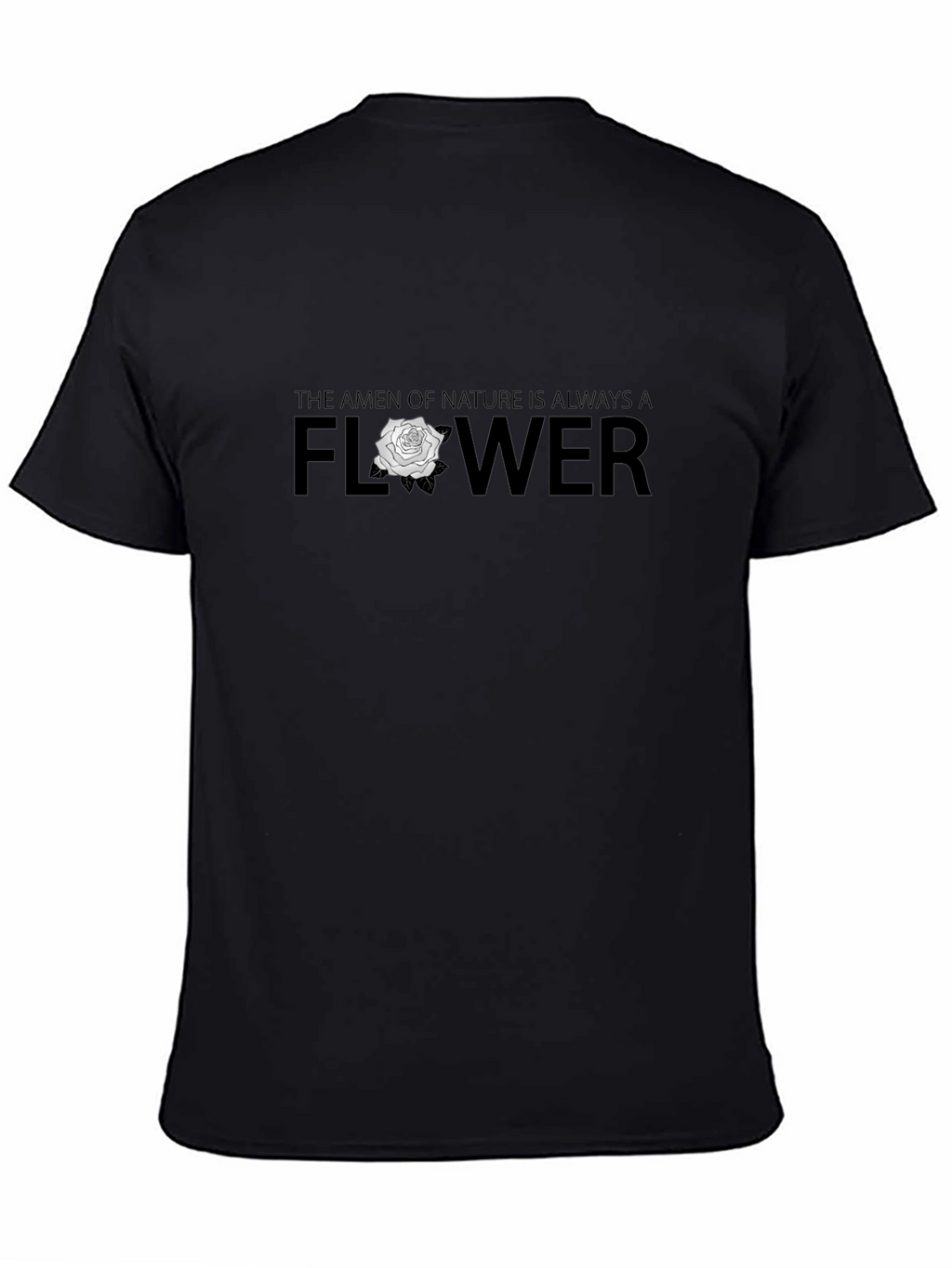 Natures Amen Flower Graphic Tee - Mens