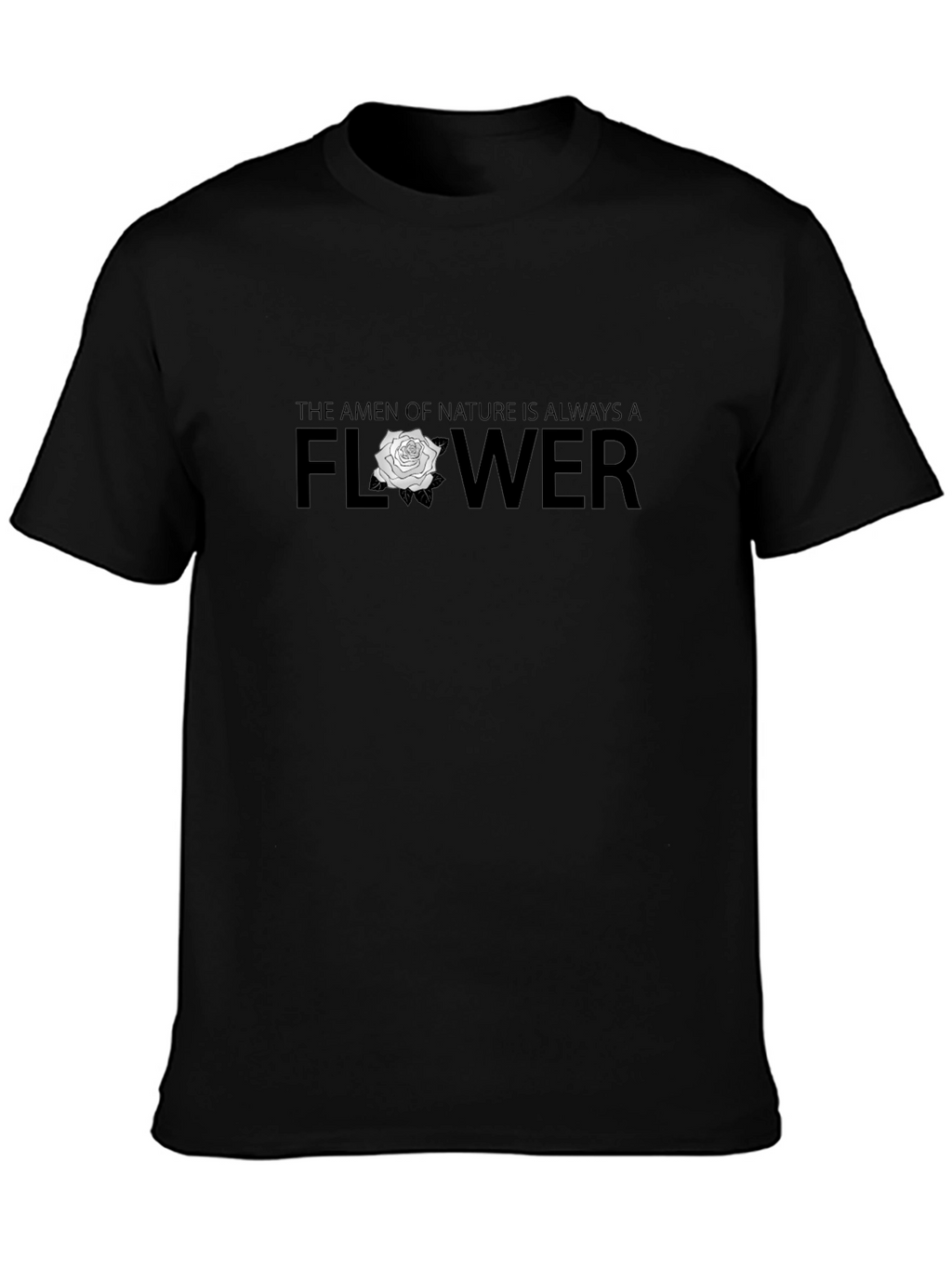 Natures Amen Flower Graphic Tee - Mens