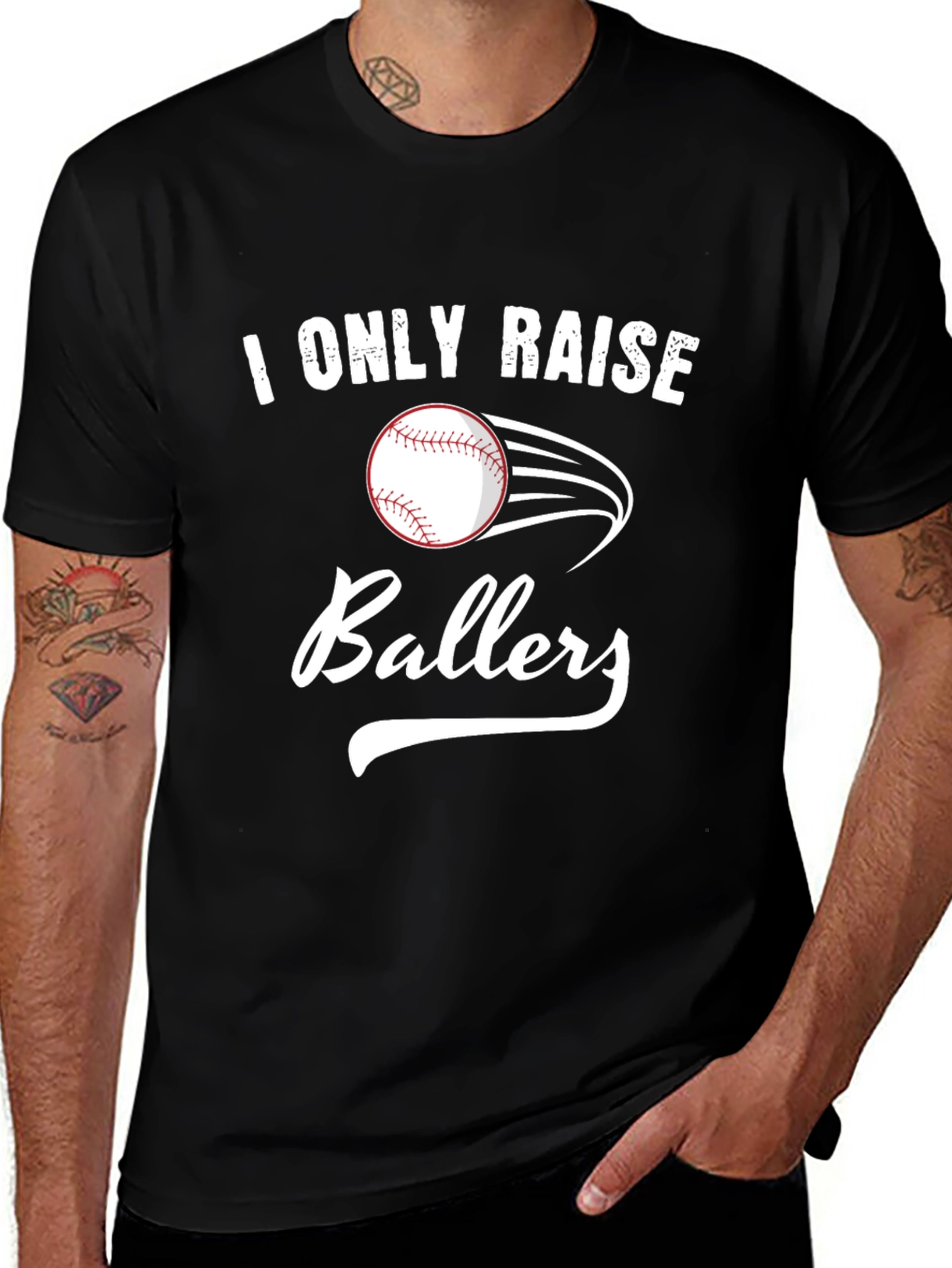 I Only Raise Ballers T-Shirt - Baseball Tee