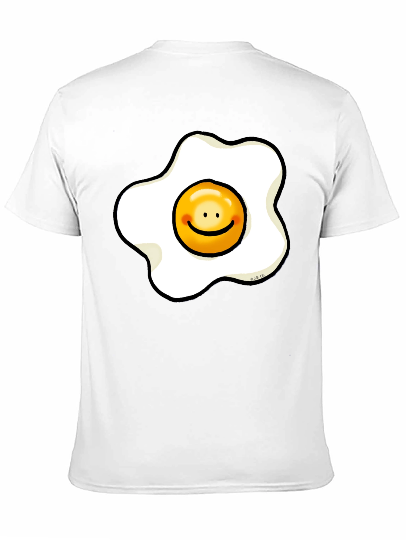Sunny Side Up Egg Smiley Graphic T-Shirt