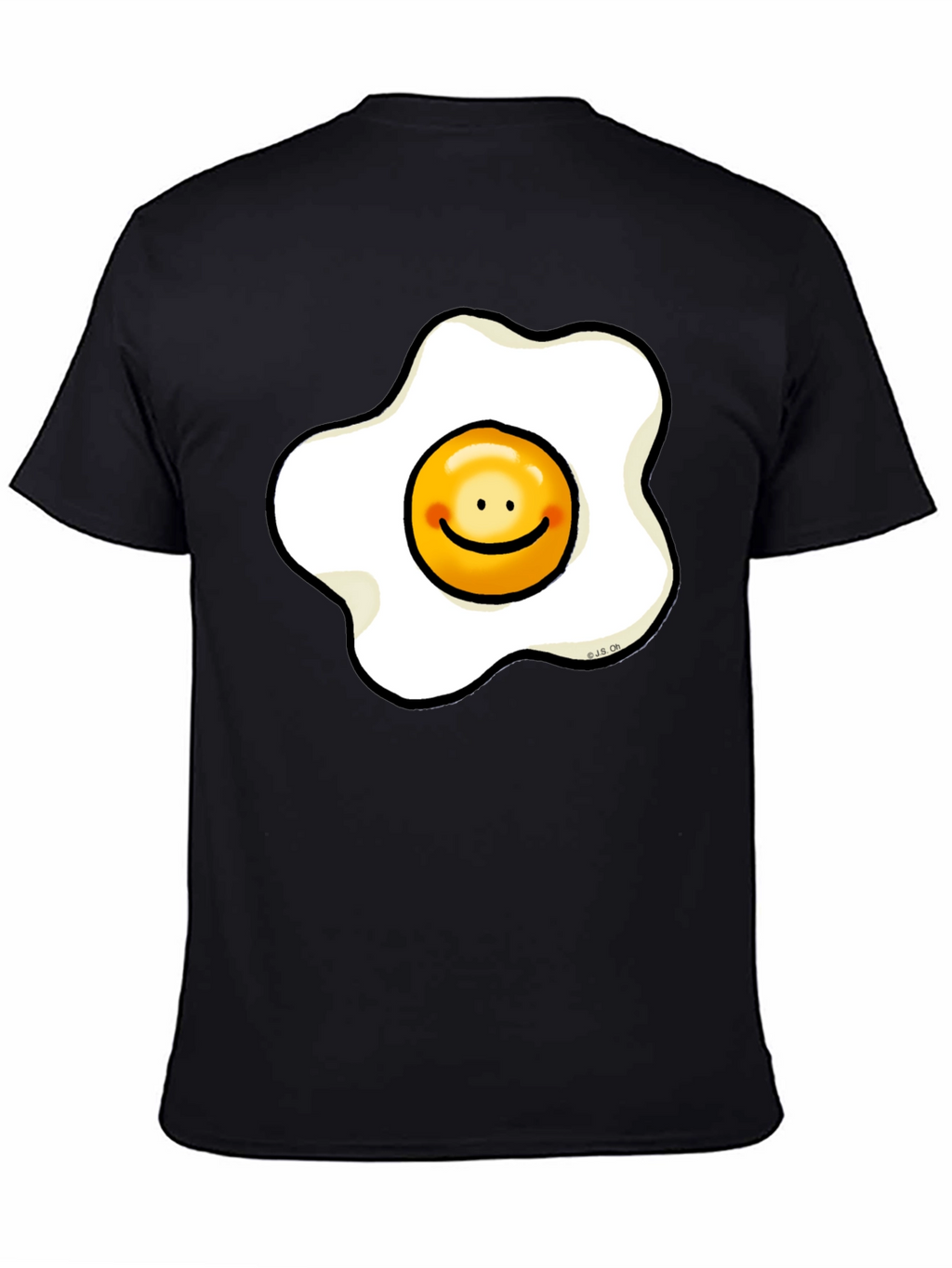 Sunny Side Up Egg Smiley Graphic T-Shirt