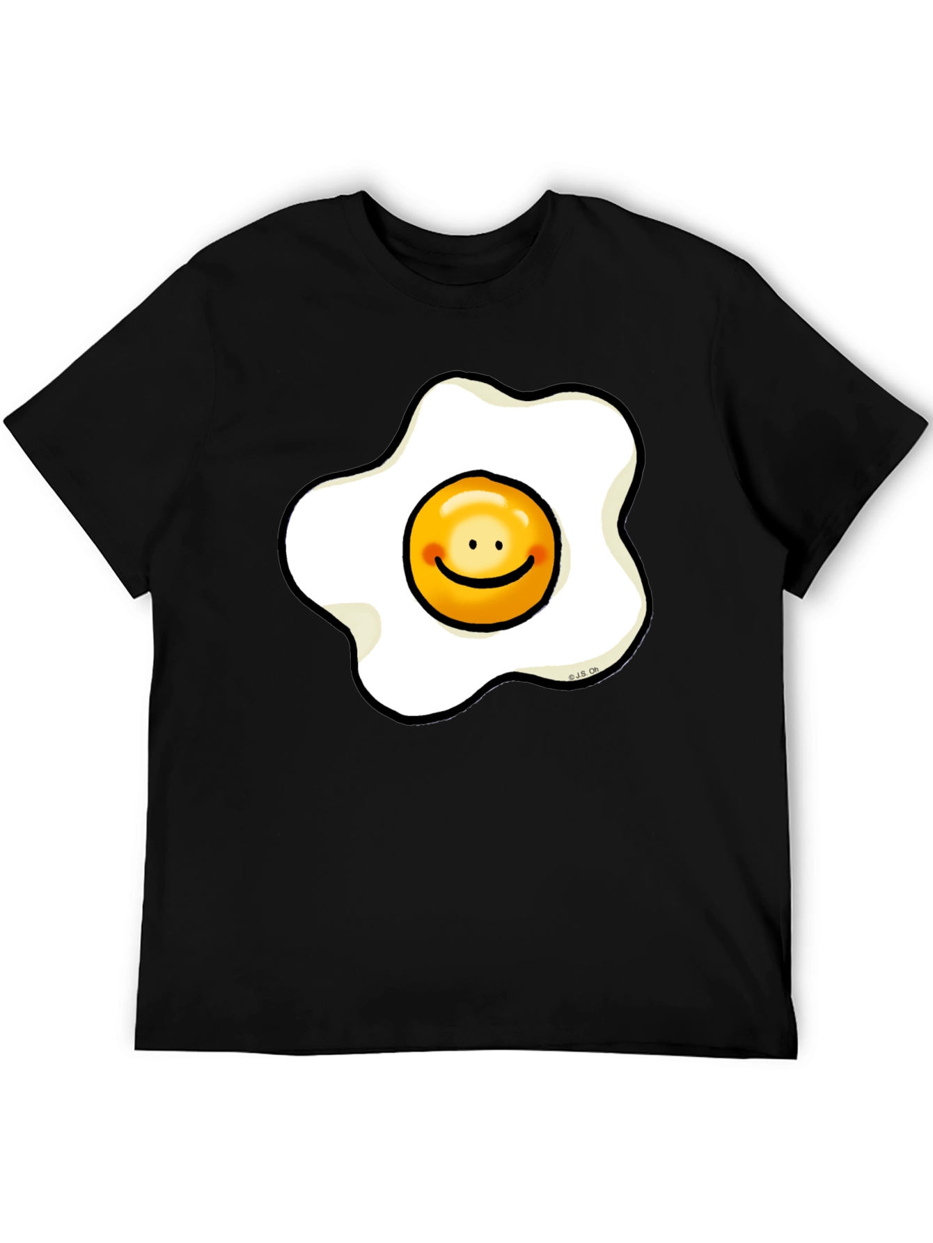 Sunny Side Up Egg Smiley Graphic T-Shirt