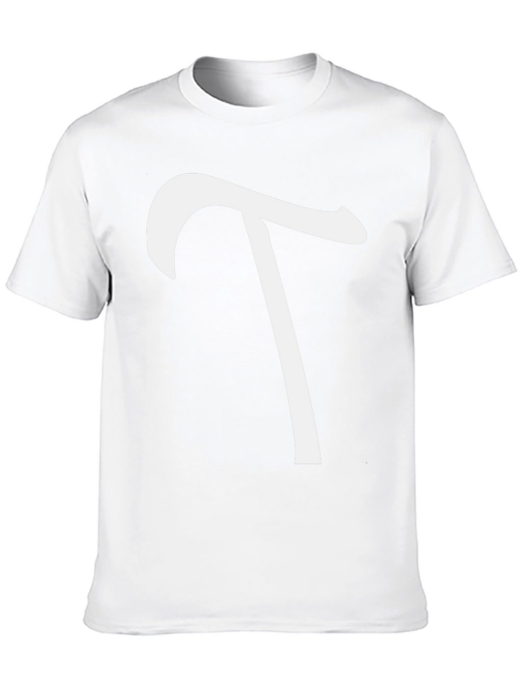 Minimalist White T on Black Tee