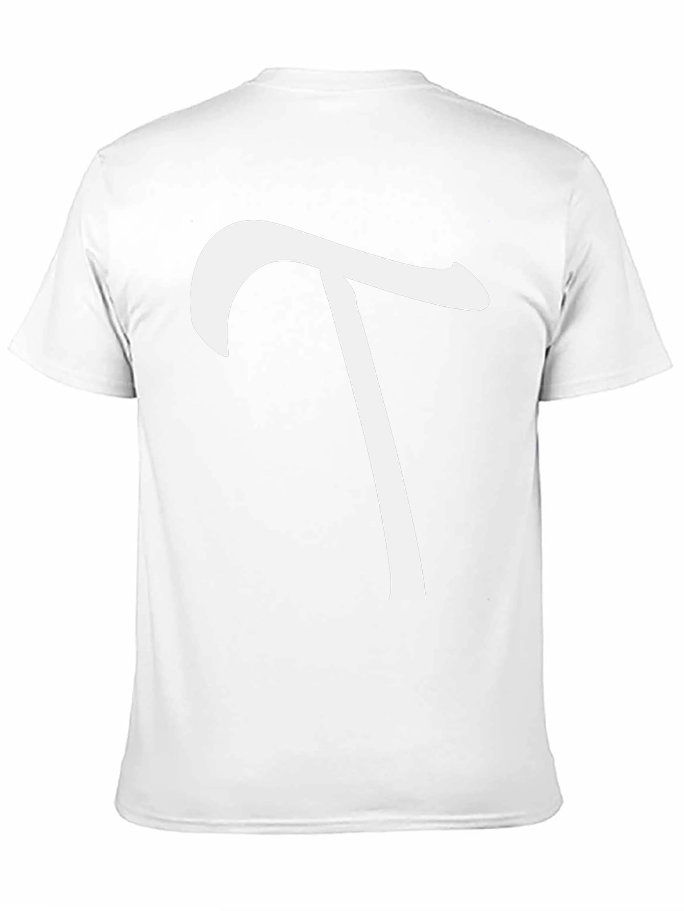Minimalist White T on Black Tee