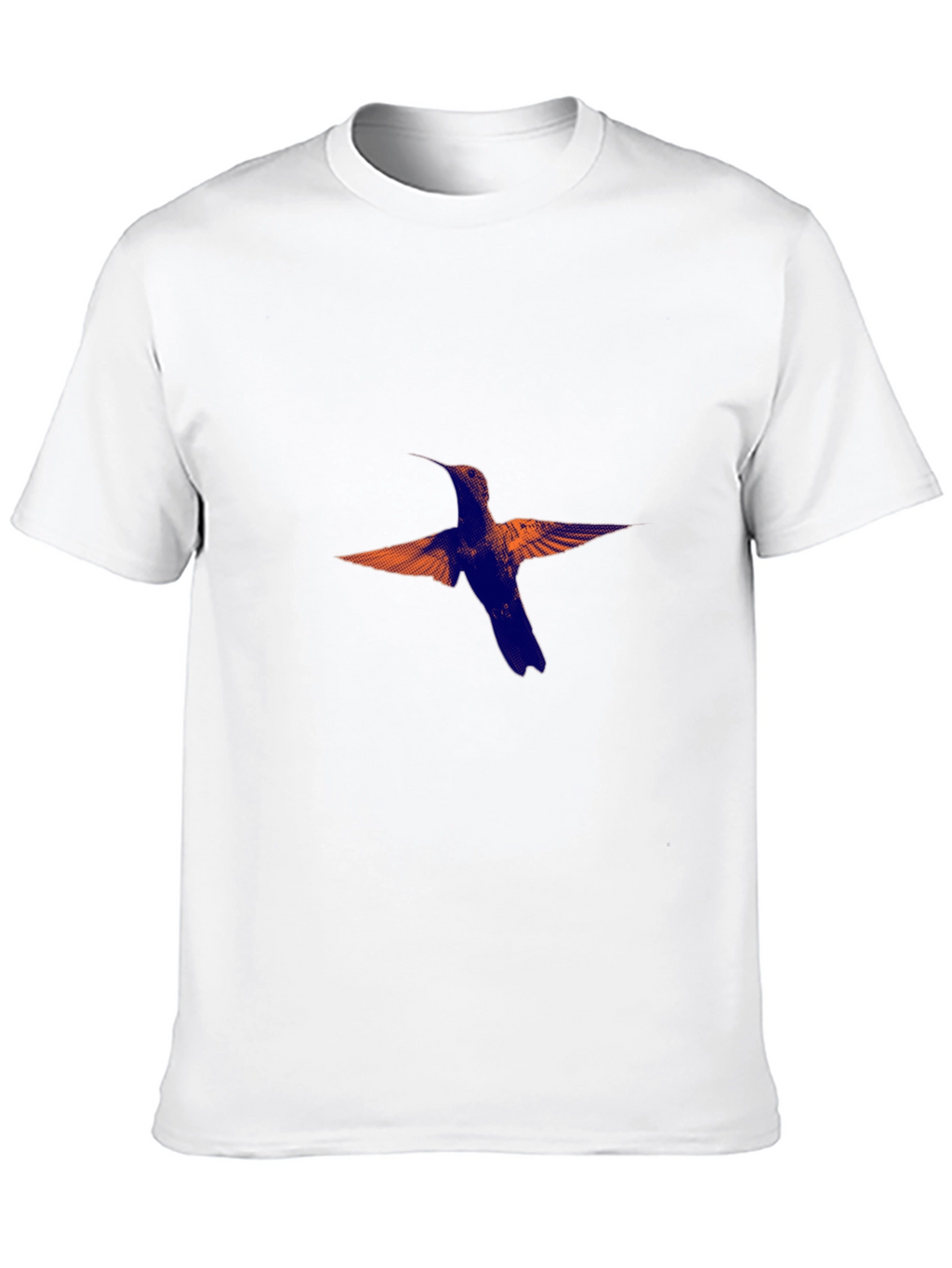 Hummingbird Print Black T-Shirt
