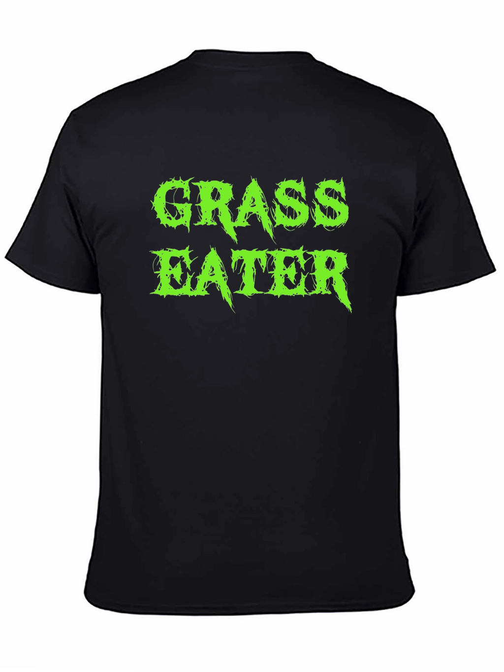 Grass Eater Graphic Print Black T-Shirt