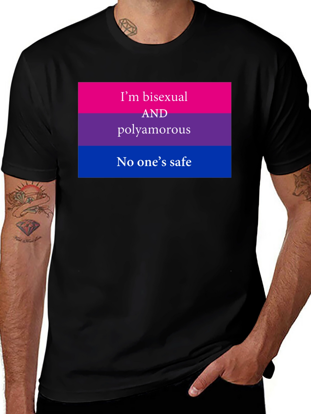 Bisexual Polyamorous Pride T-Shirt
