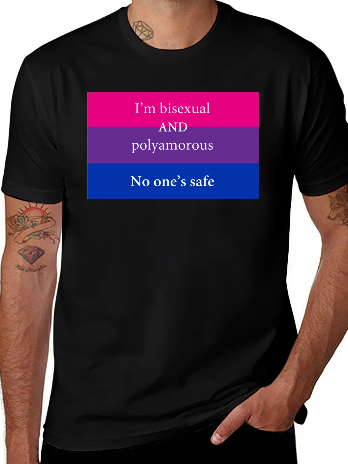 Bisexual Polyamorous Pride T-Shirt
