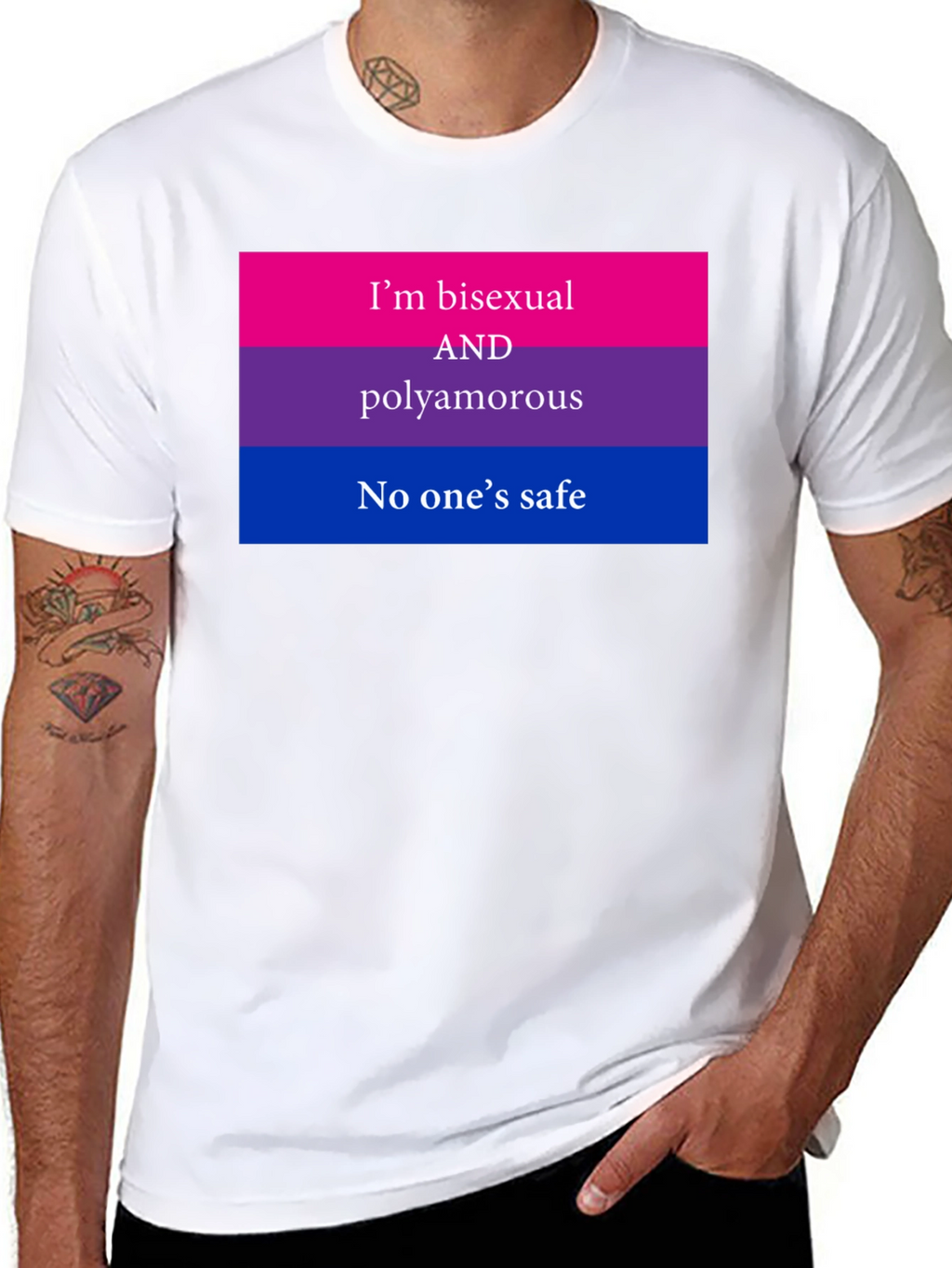 Bisexual Polyamorous Pride T-Shirt