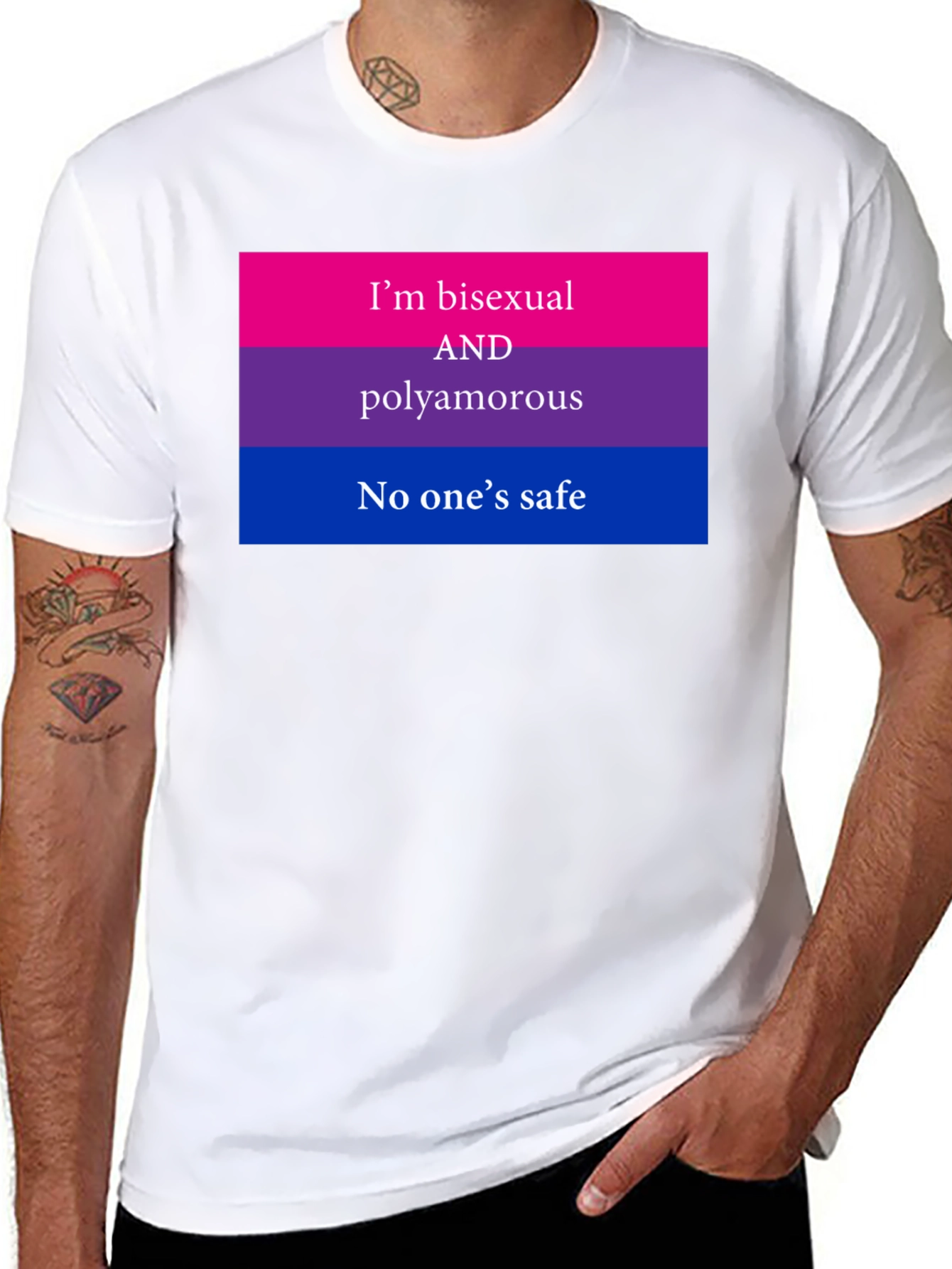 Bisexual Polyamorous Pride T-Shirt