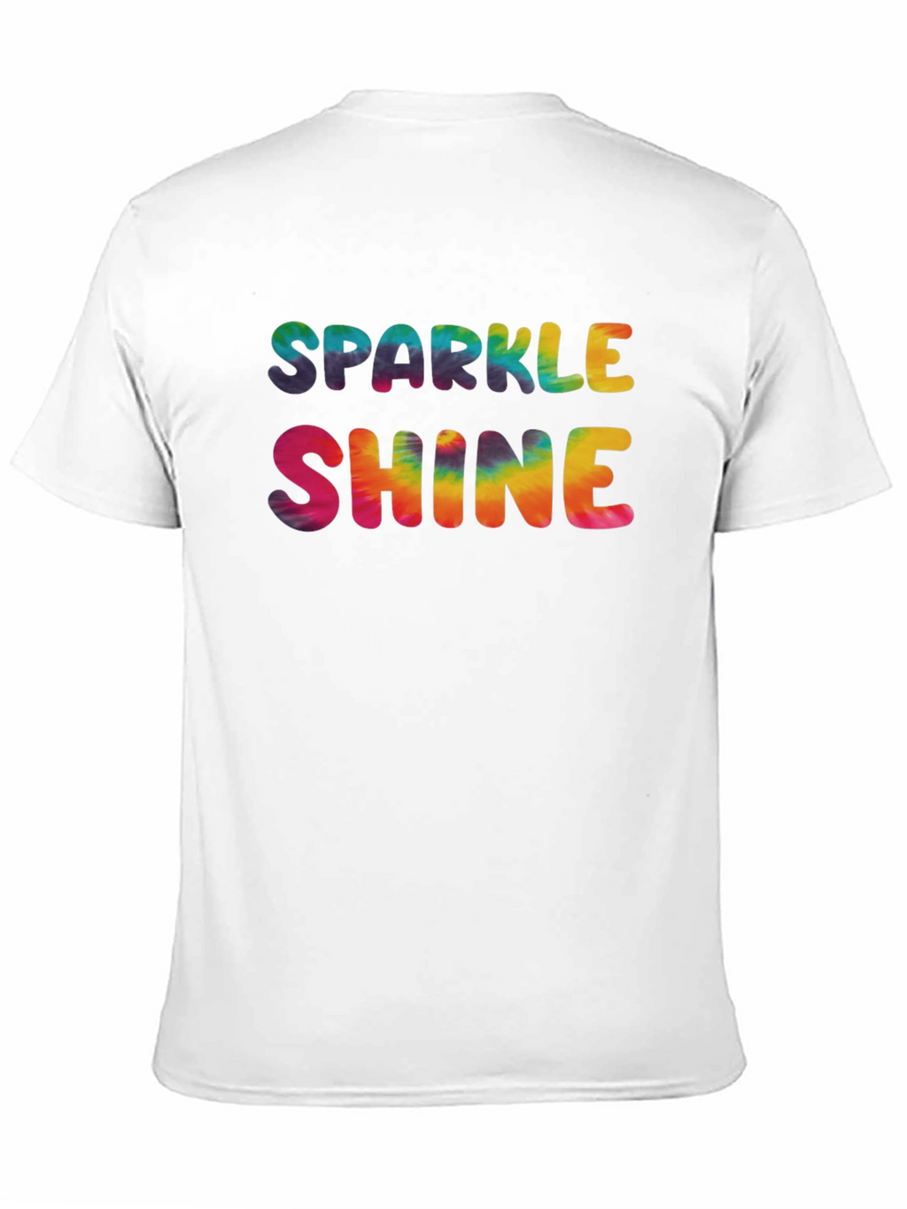 Sparkle Shine Tie Dye Graphic Tee - Black