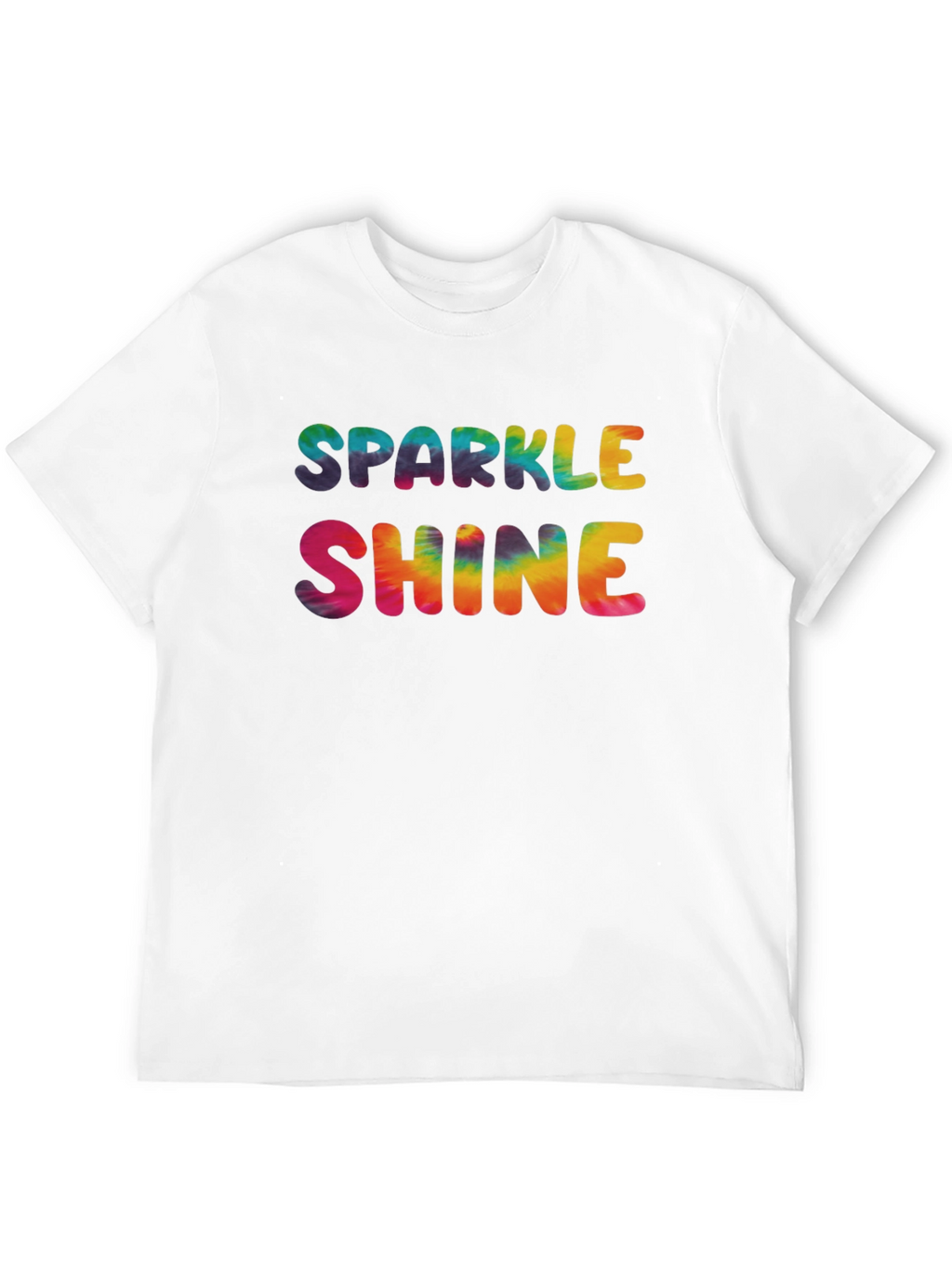 Sparkle Shine Tie Dye Graphic Tee - Black