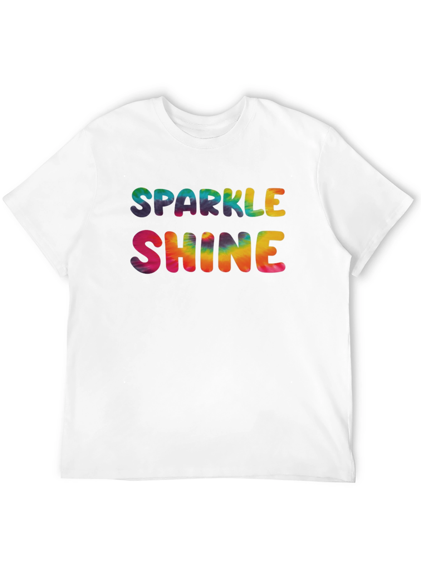 Sparkle Shine Tie Dye Graphic Tee - Black