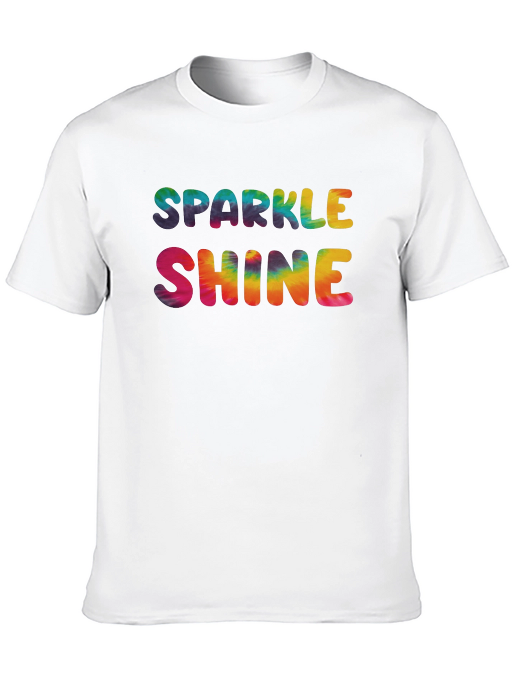 Sparkle Shine Tie Dye Graphic Tee - Black