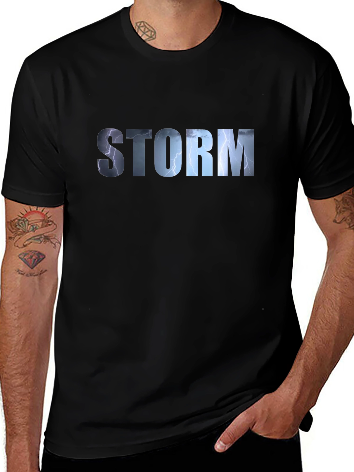 Storm Graphic Black T-Shirt