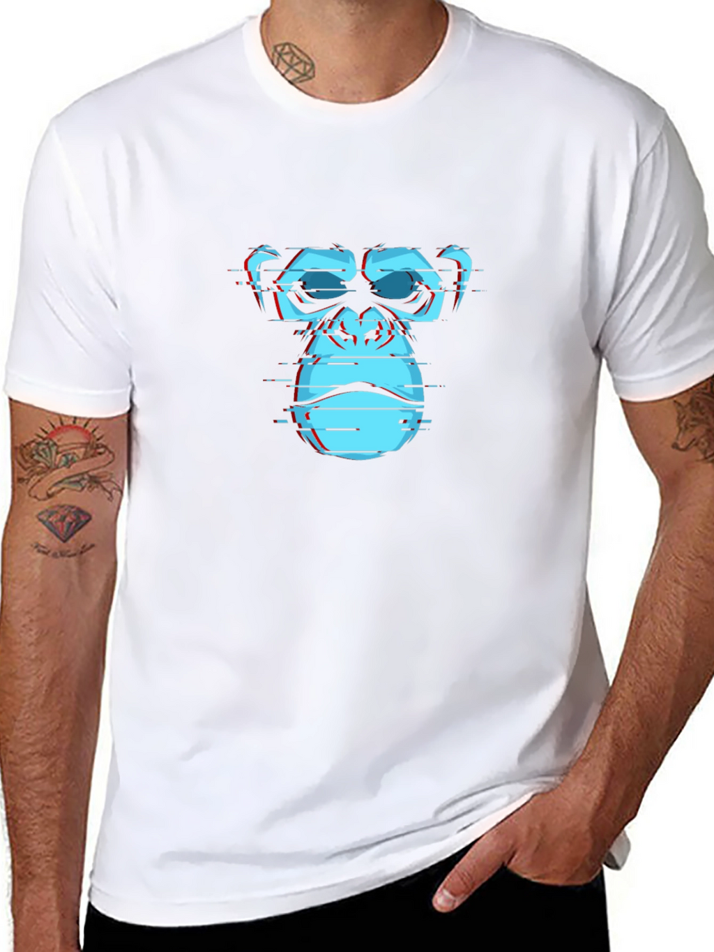 Cyber Ape Graphic Tee - Black
