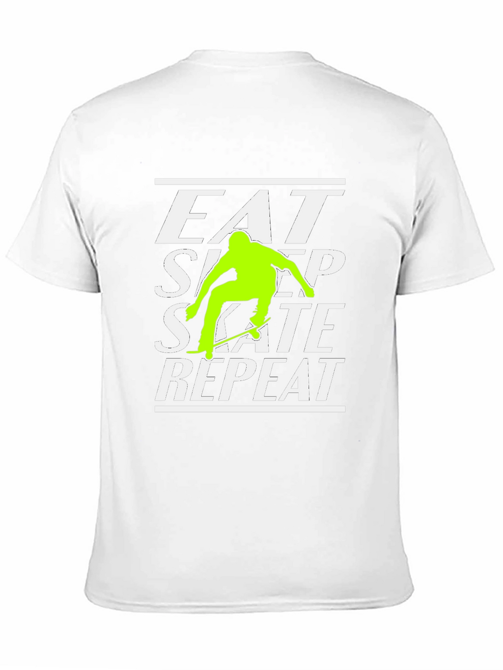 Eat Sleep Skate Repeat Black Graphic Tee