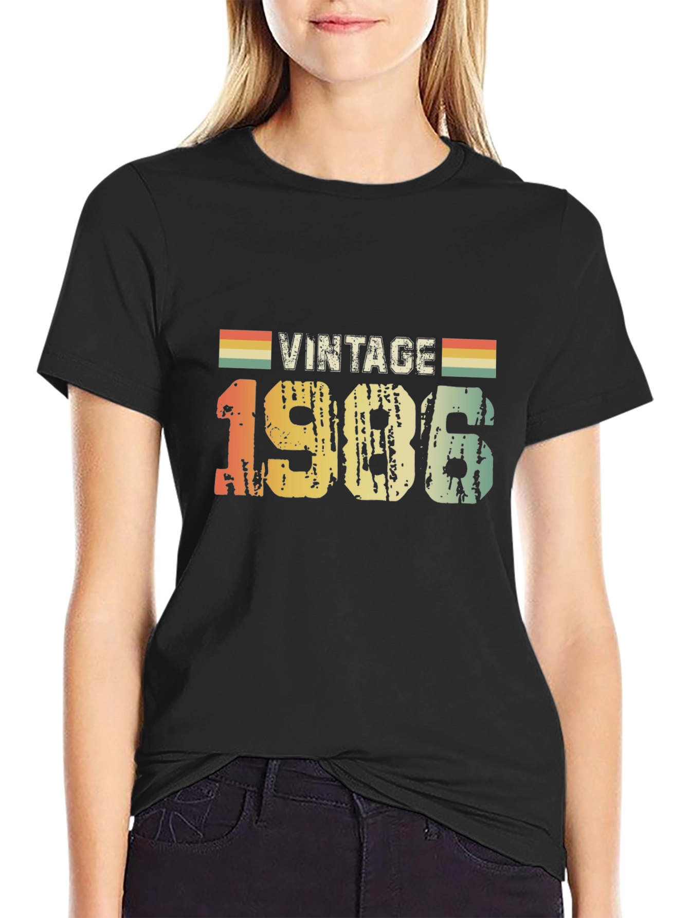 Vintage 1986 Graphic Tee - Retro Birthday Shirt