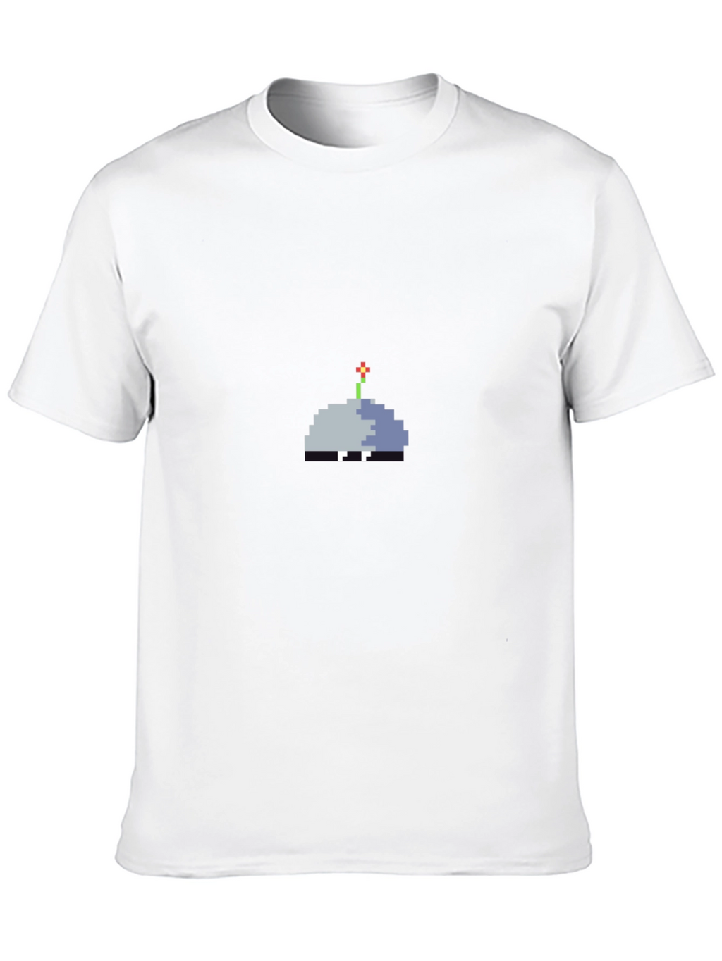 Pixel Art Sprout Graphic Tee - Unisex Black T-Shirt