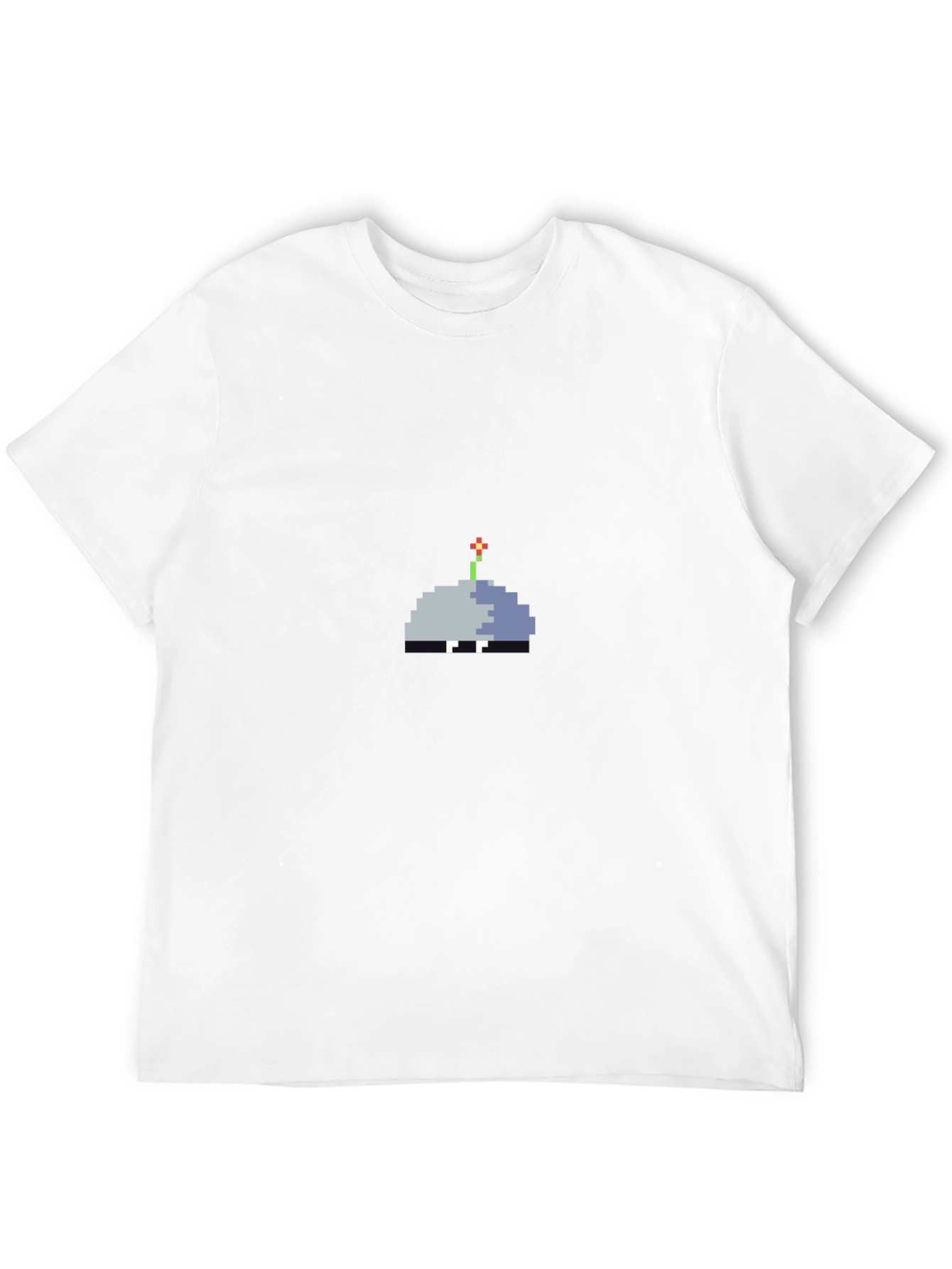 Pixel Art Sprout Graphic Tee - Unisex Black T-Shirt