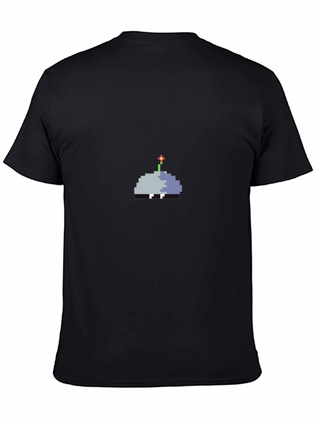 Pixel Art Sprout Graphic Tee - Unisex Black T-Shirt