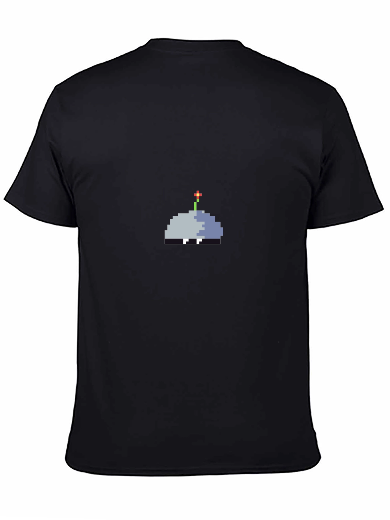 Pixel Art Sprout Graphic Tee - Unisex Black T-Shirt