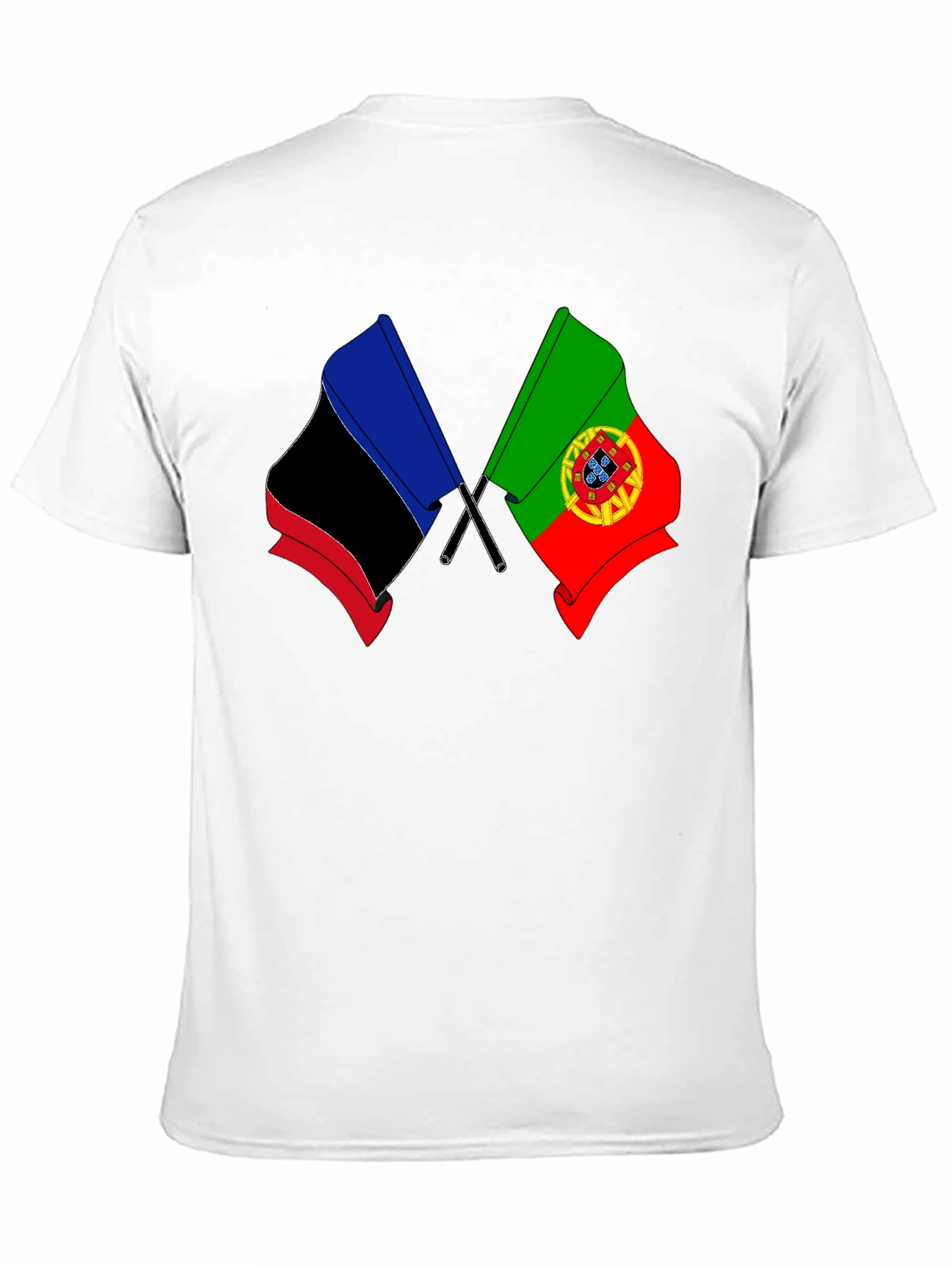 Portugal and DNR Flag Graphic Tee