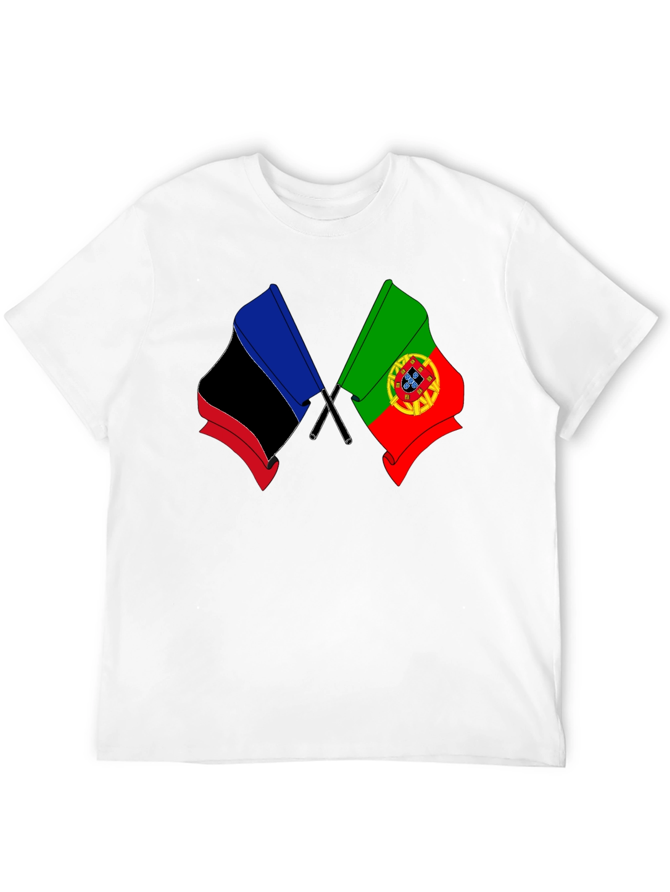 Portugal and DNR Flag Graphic Tee