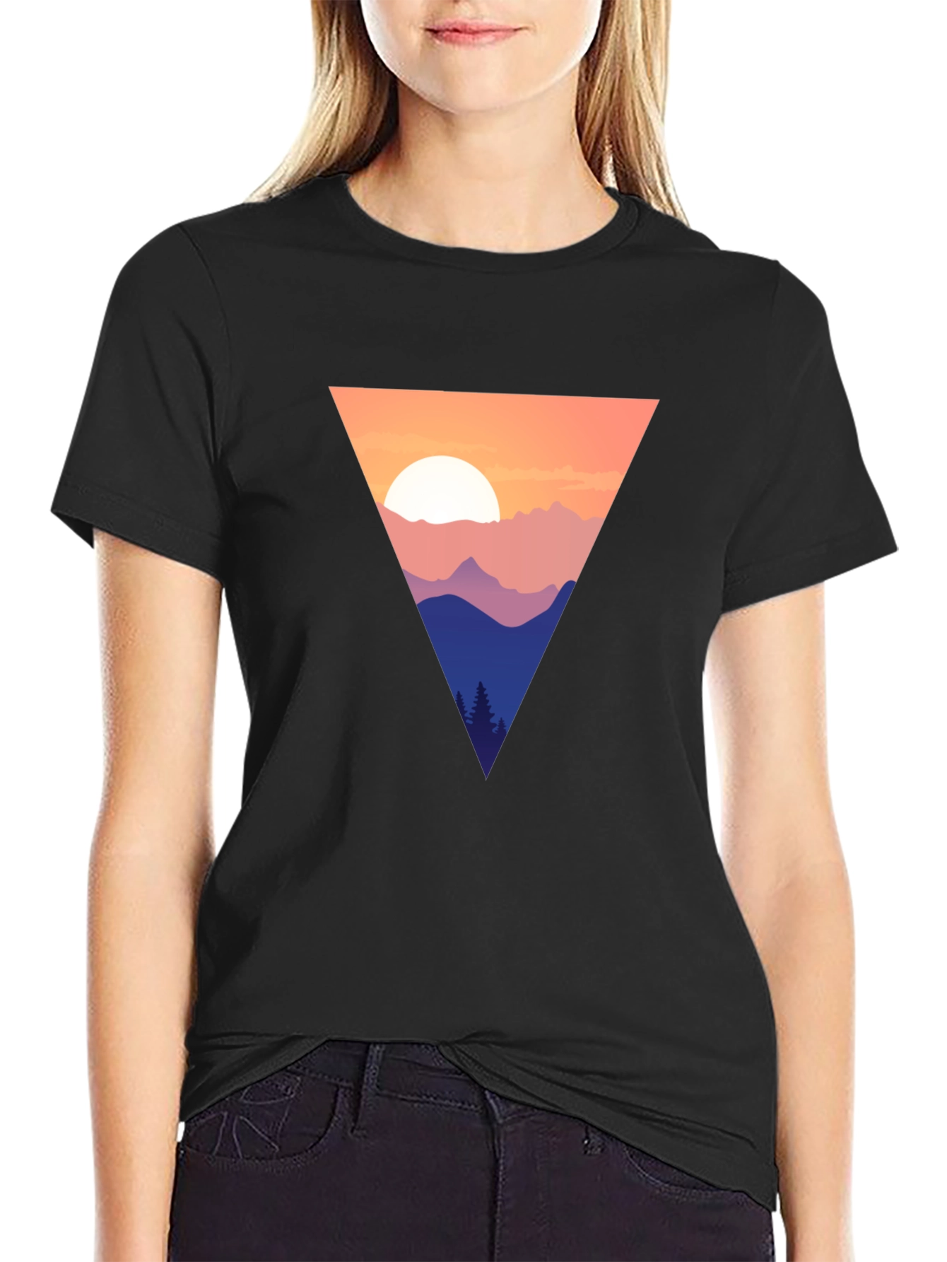 Mountain Sunset Triangle Tee