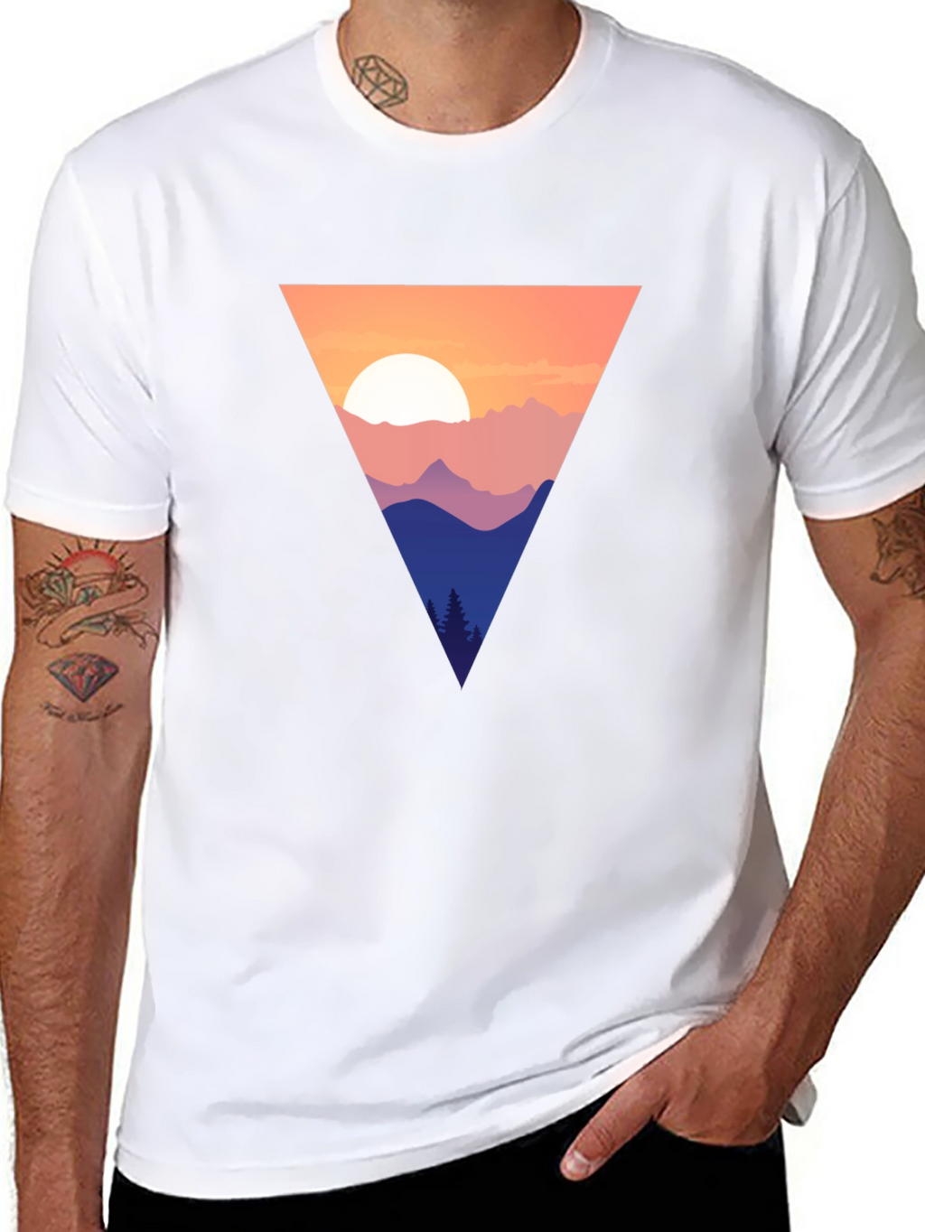Mountain Sunset Triangle Tee