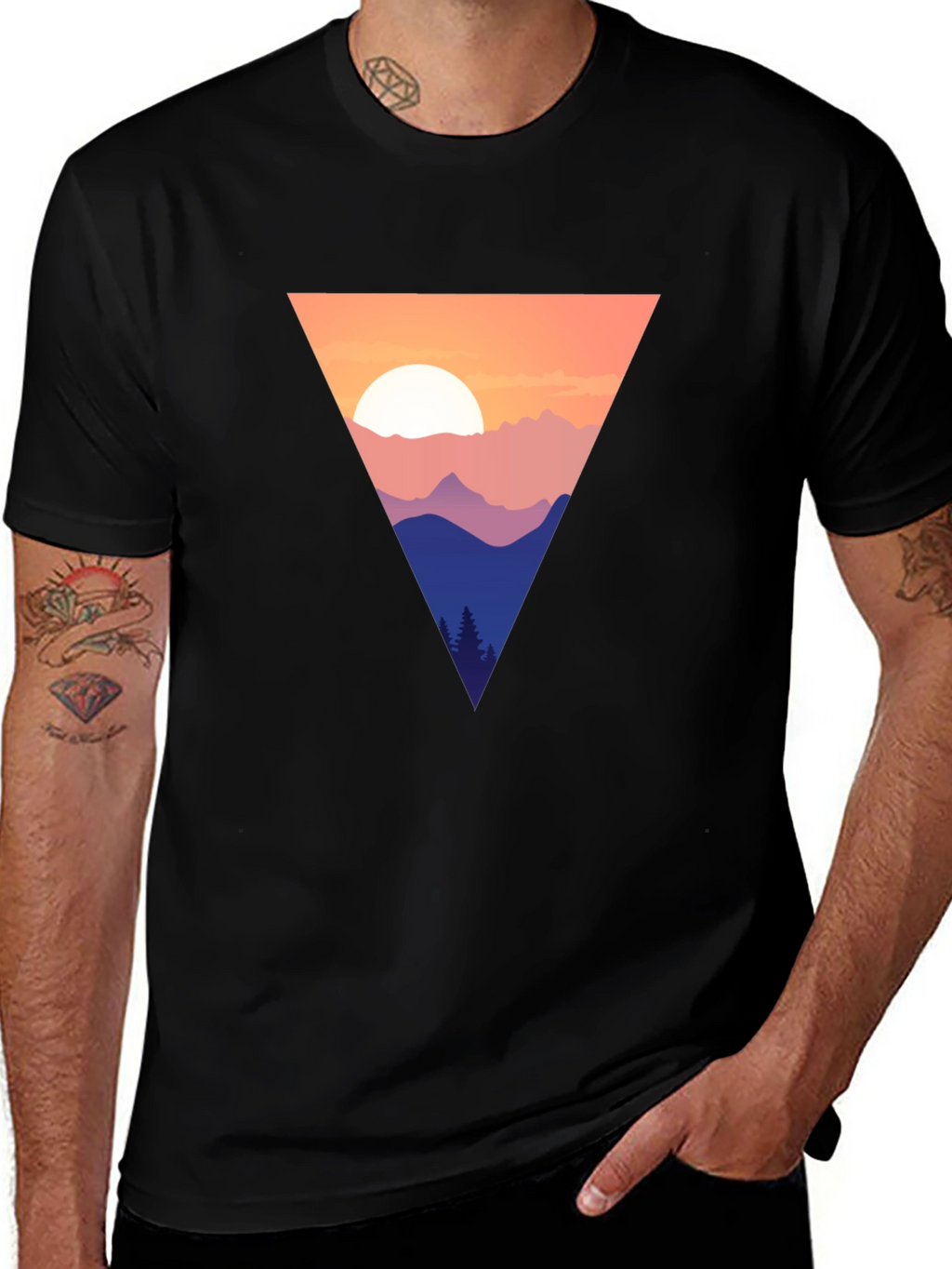 Mountain Sunset Triangle Tee