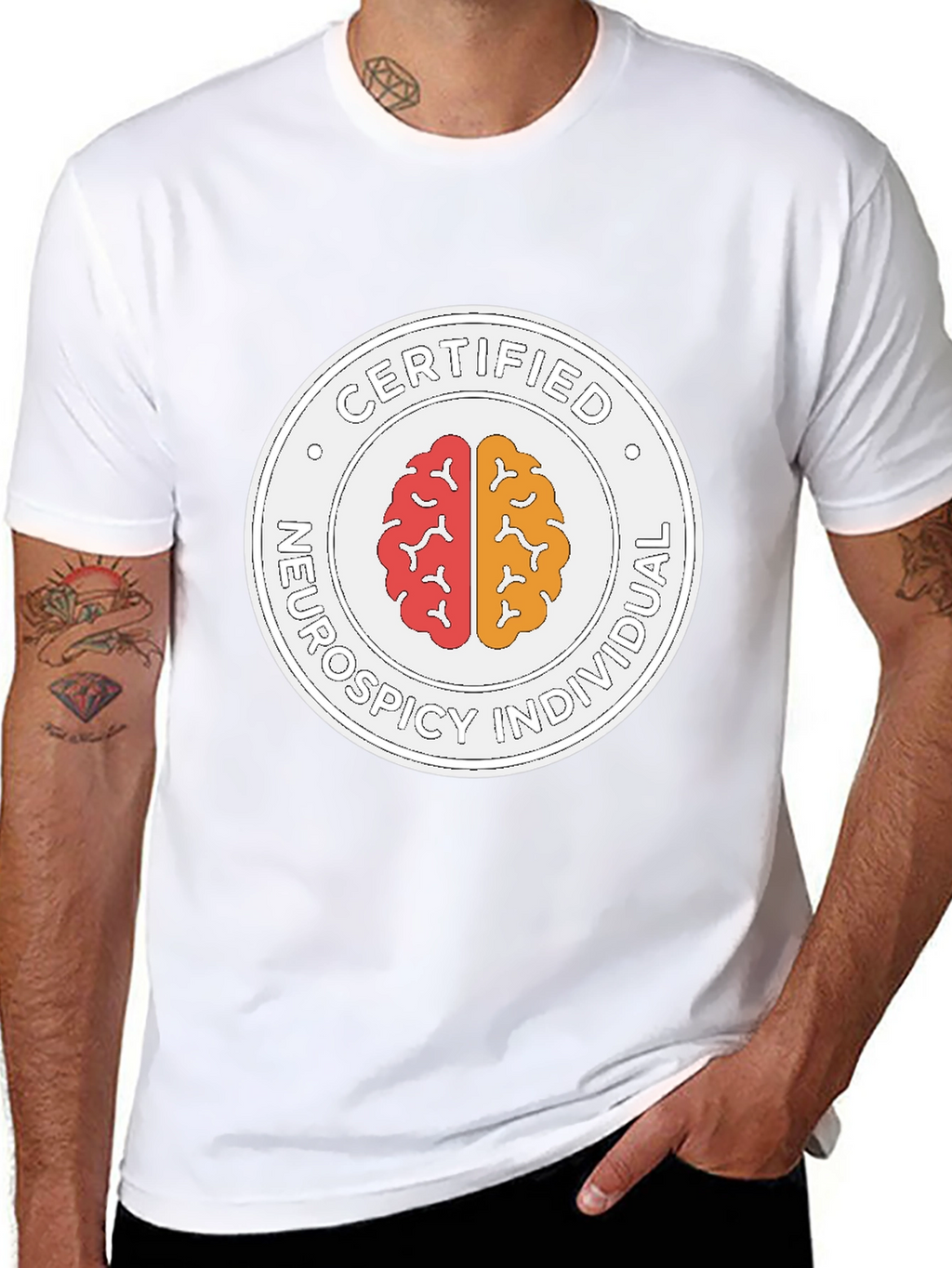 Certified Neurospicy Individual Black T-Shirt