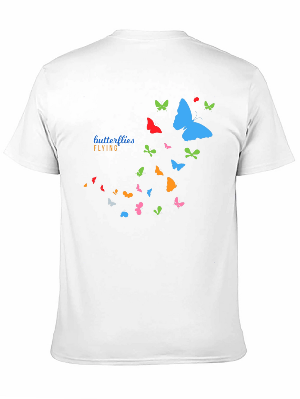 Butterfly Flight Graphic T-Shirt - Casual Black Tee