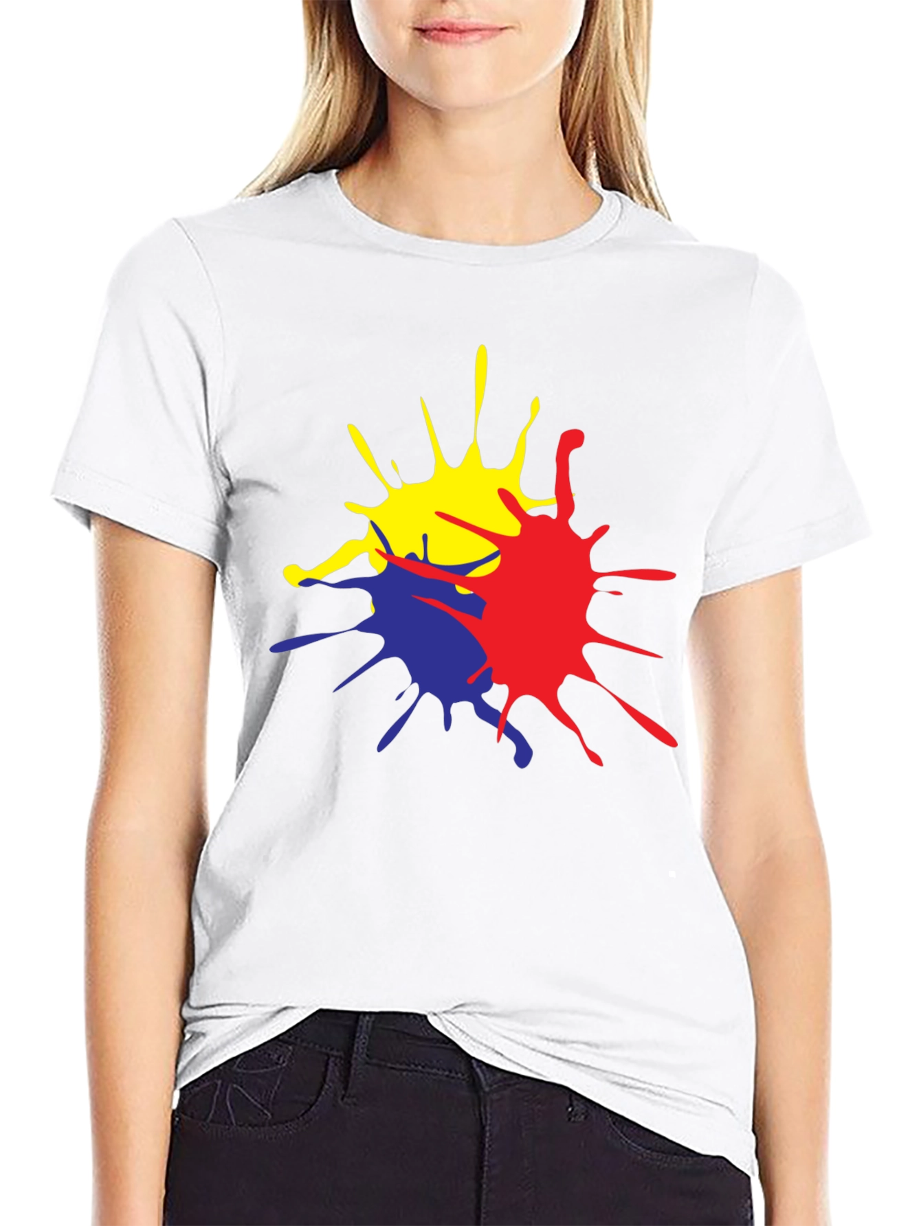 Vibrant Splatter Graphic T-Shirt