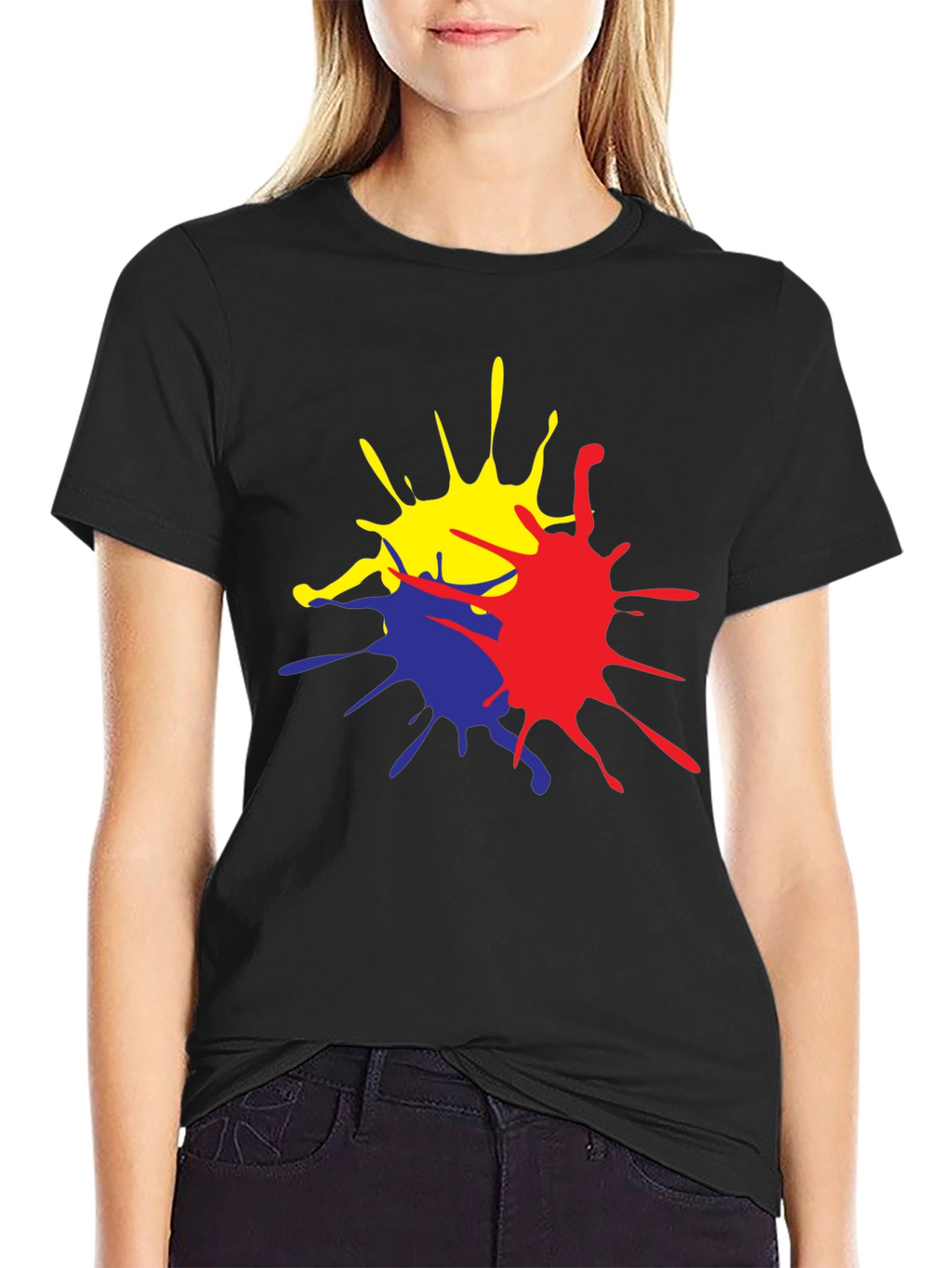 Vibrant Splatter Graphic T-Shirt